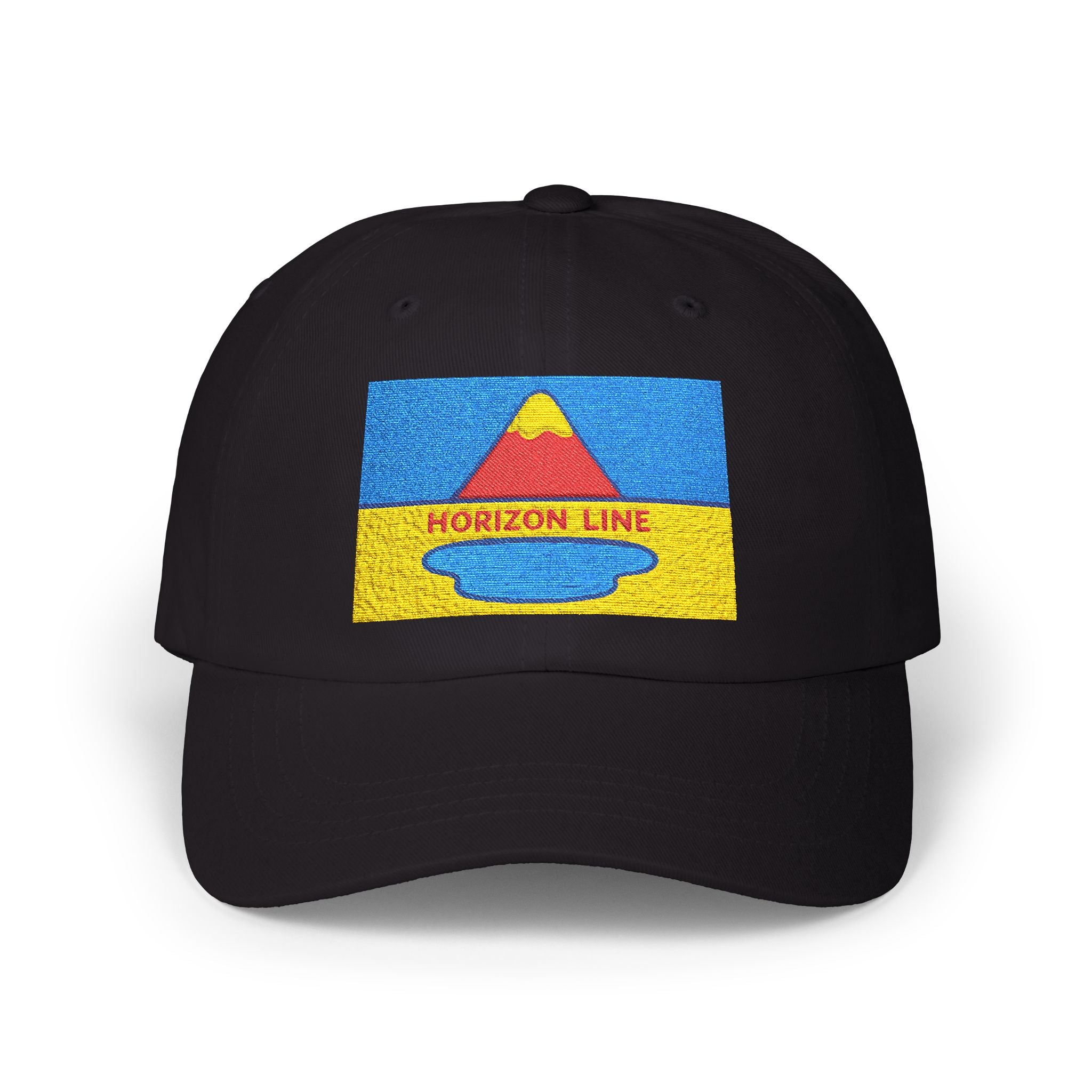 Classic Dad Cap with Horizon Line Design | Casual Hat, Adjustable Cap, Gift for Dads, Summer Accessory, Outdoor Cap