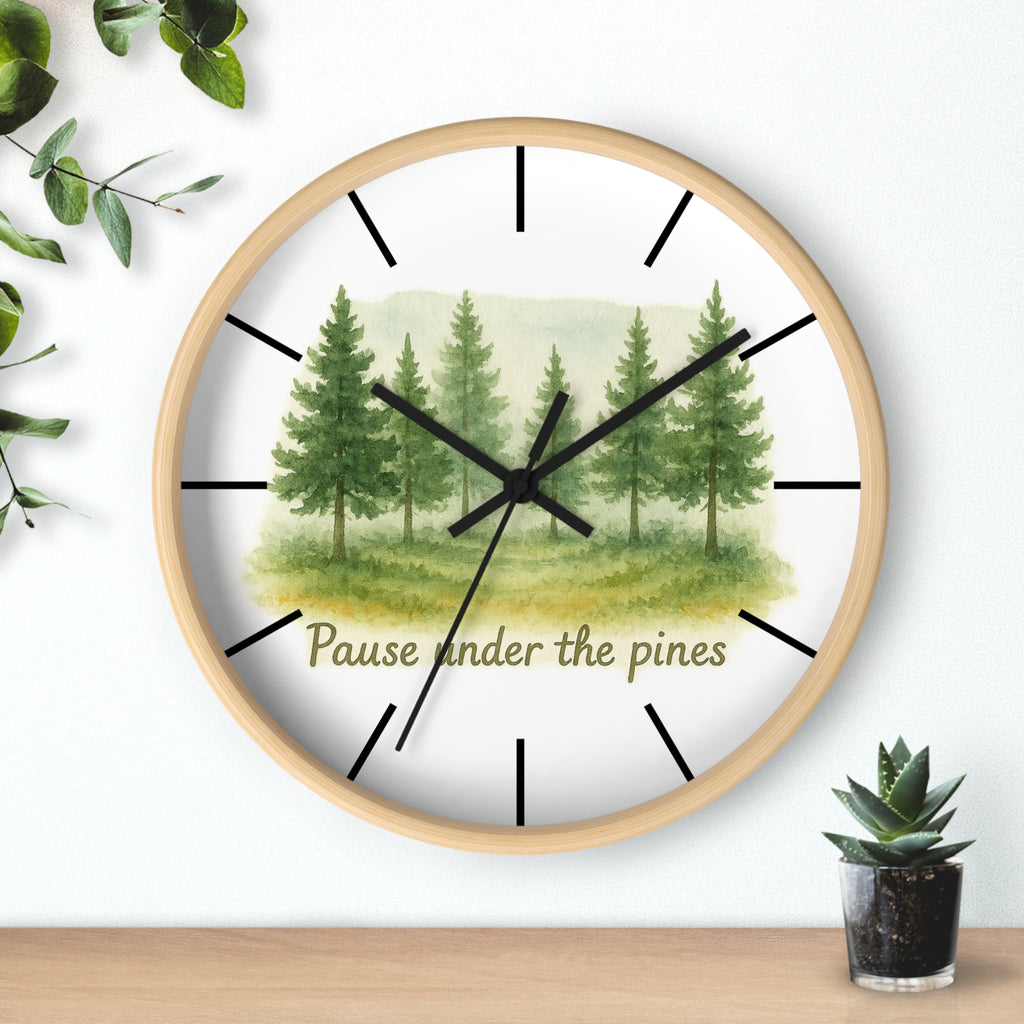 Nature-Inspired Wall Clock with Forest Design | 'Pause Under the Pines' | Perfect for Home Decor, Gift for Nature Lovers, Cozy Living [...]
