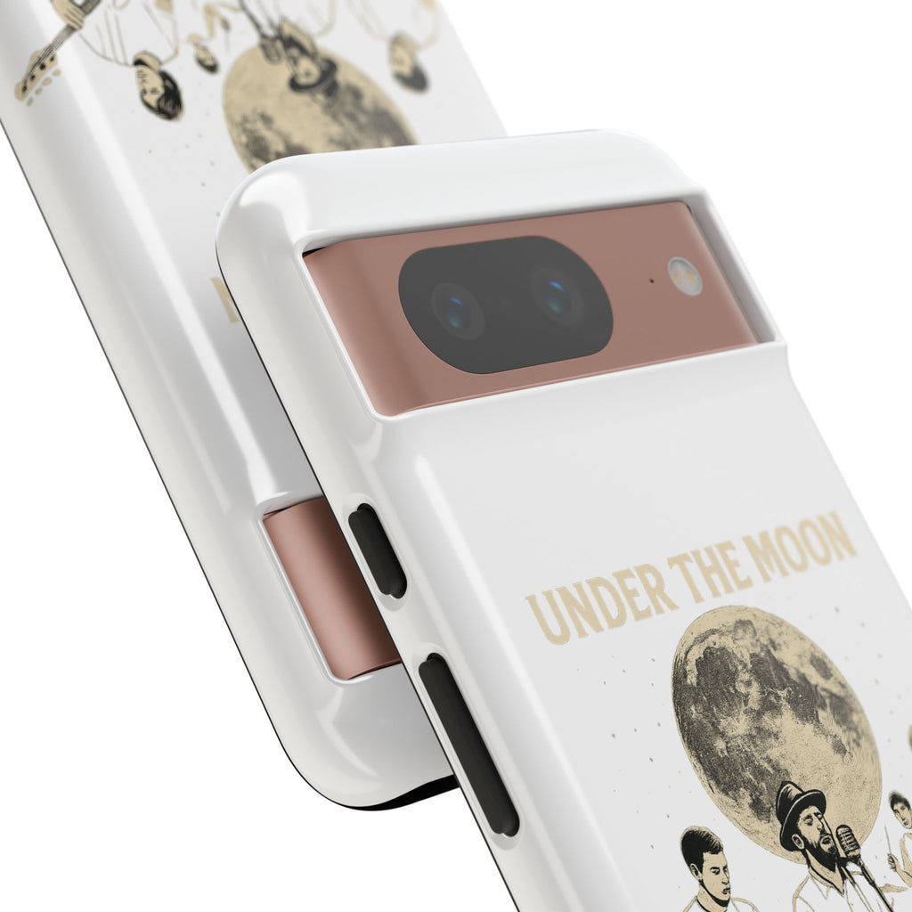 Moonlit Music Phone Case, Stellar Band Phone Cover, Celestial Gift for Music Lovers, Under the Moon Design, Festival Accessories
