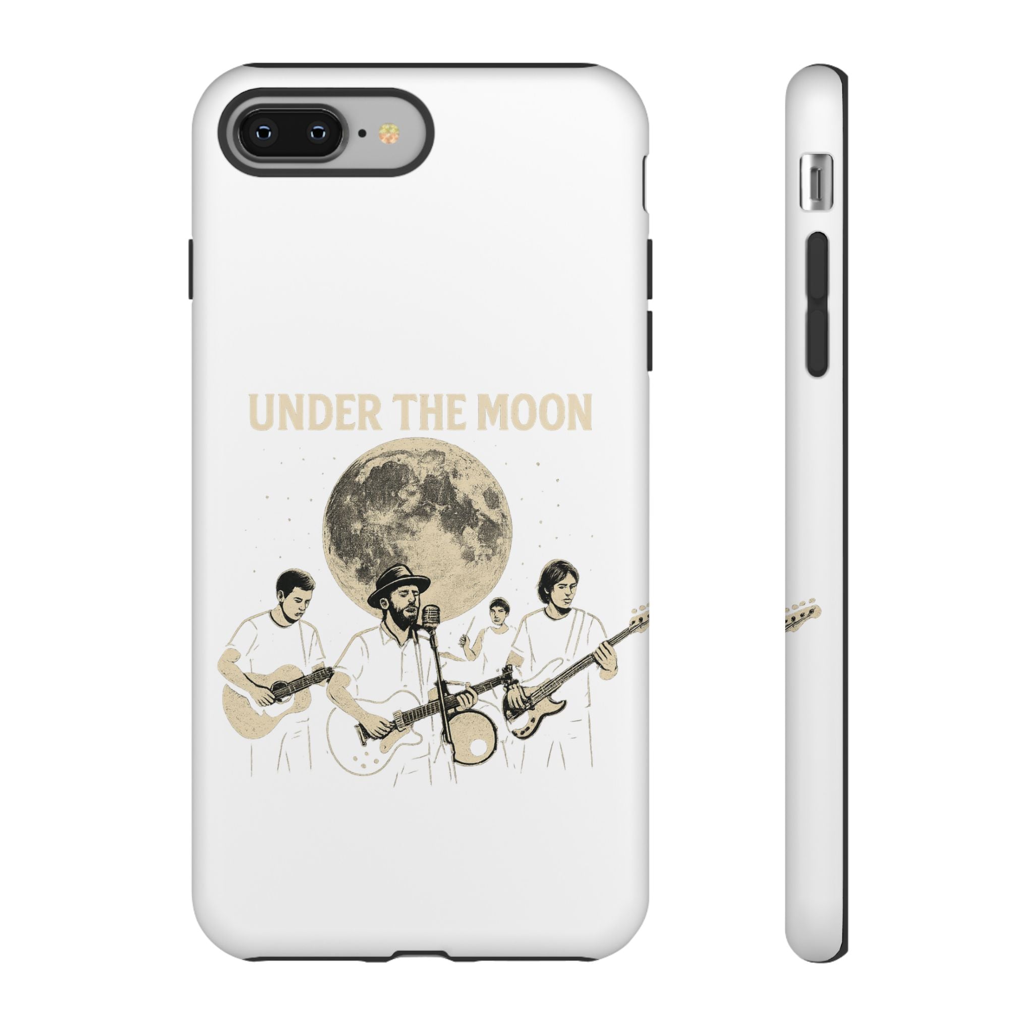 Moonlit Music Phone Case, Stellar Band Phone Cover, Celestial Gift for Music Lovers, Under the Moon Design, Festival Accessories
