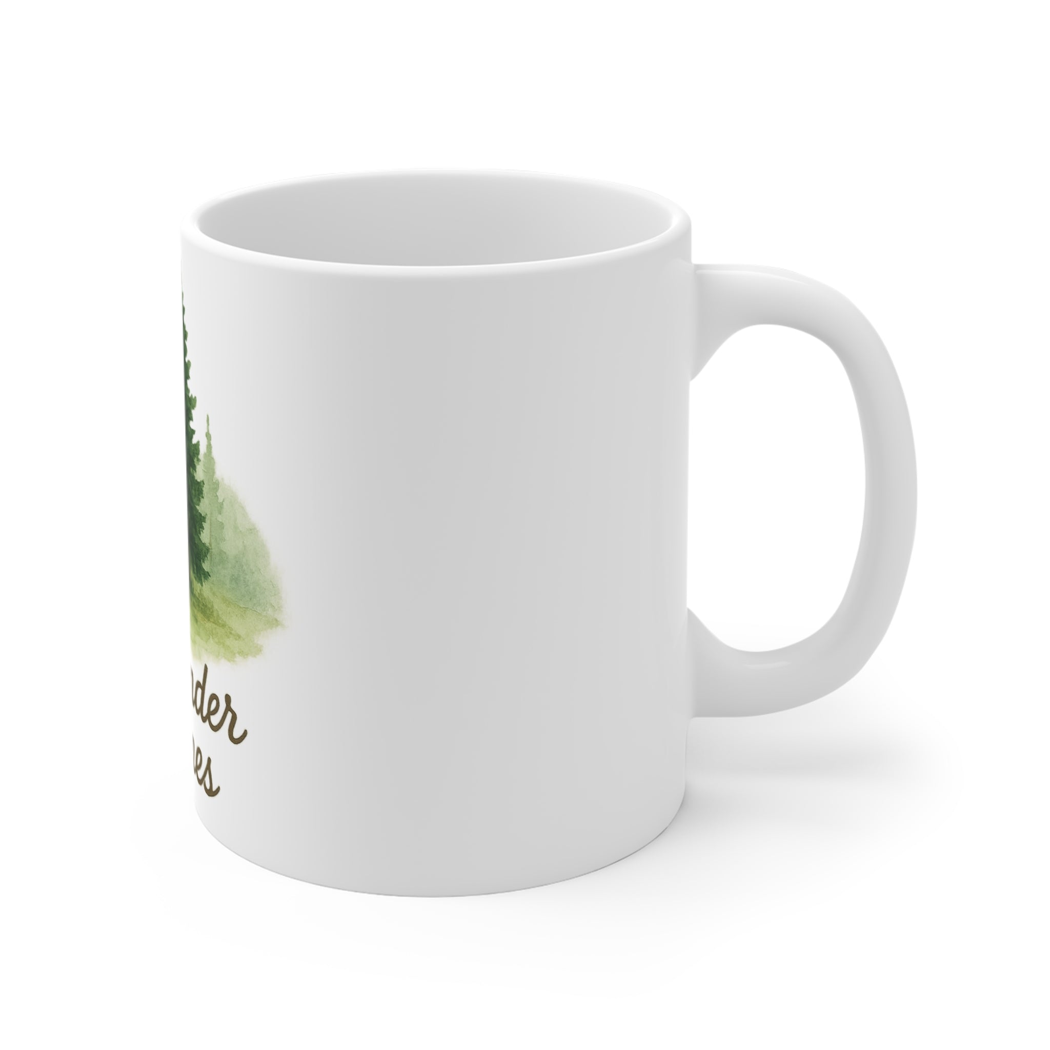 Nature-Inspired Mug: "Pause Under the Pines" Coffee Cup for Outdoor Lovers, Gifts for Nature Enthusiasts, Hiking, Camping, Relaxation