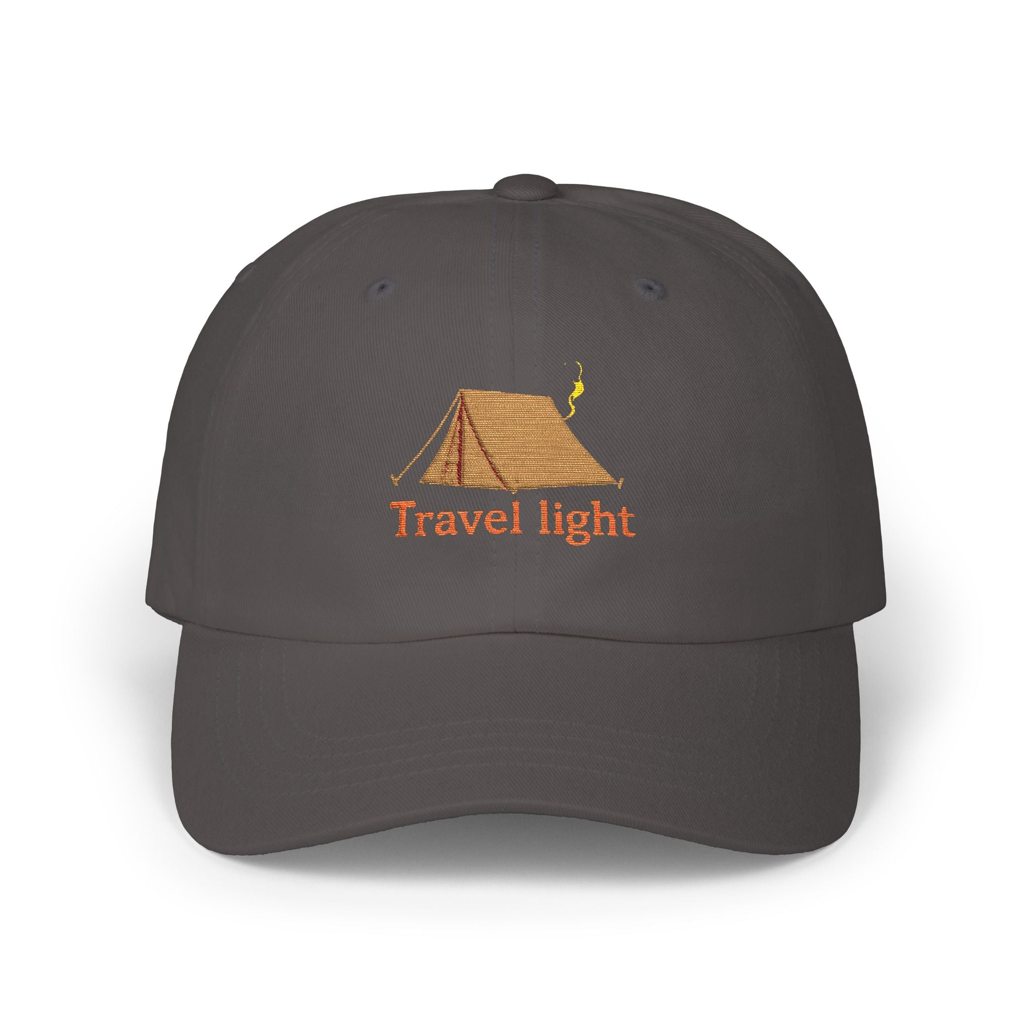 Travel Light Classic Dad Cap | Outdoor Adventure Baseball Hat | Gift for Campers | Summer Caps | Hiking Hats | Casual Sun Hat