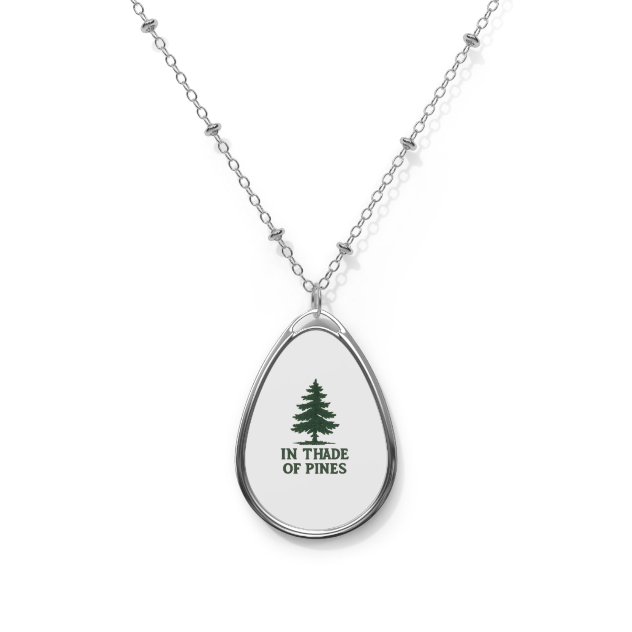Nature-Inspired Oval Necklace, Tree Jewelry, Gift for Nature Lovers, Minimalist Pendant, Boho Chic Accessories