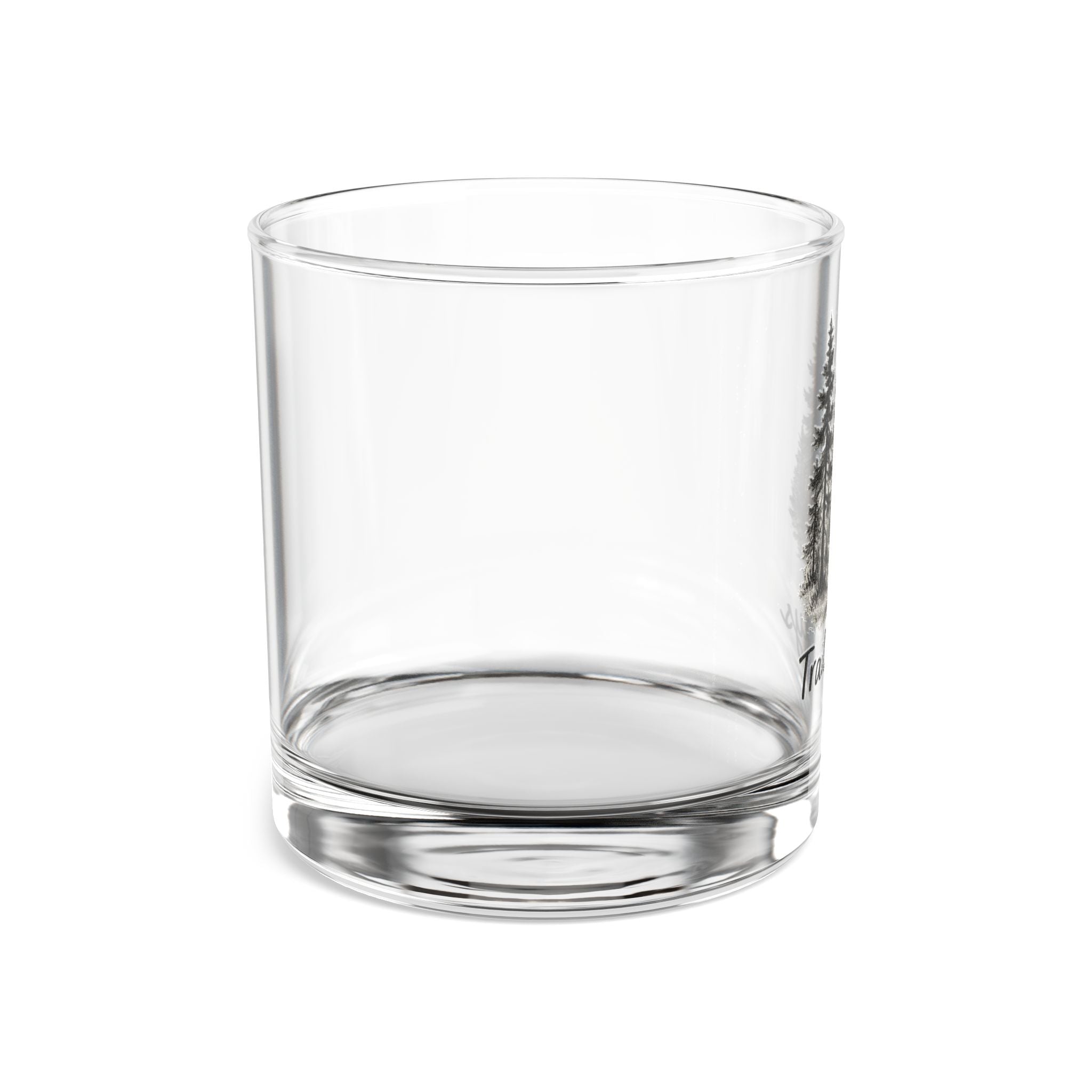 Trail Always Rocks Glass, 10oz | Perfect Gift for Outdoors Lovers, Home Bar Decor, Whiskey Glass, Camping Gift, Nature Enthusiast