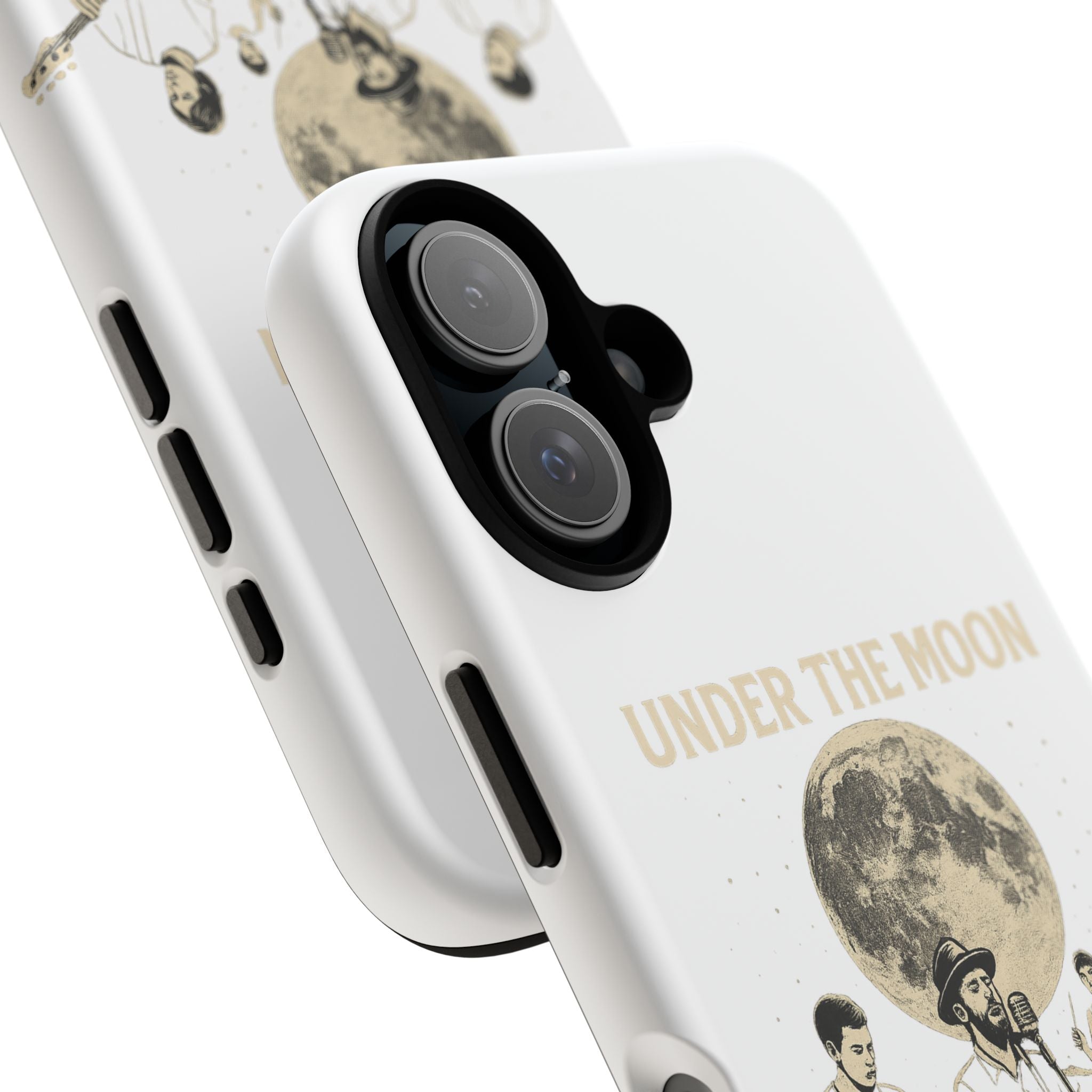 Moonlit Music Phone Case, Stellar Band Phone Cover, Celestial Gift for Music Lovers, Under the Moon Design, Festival Accessories