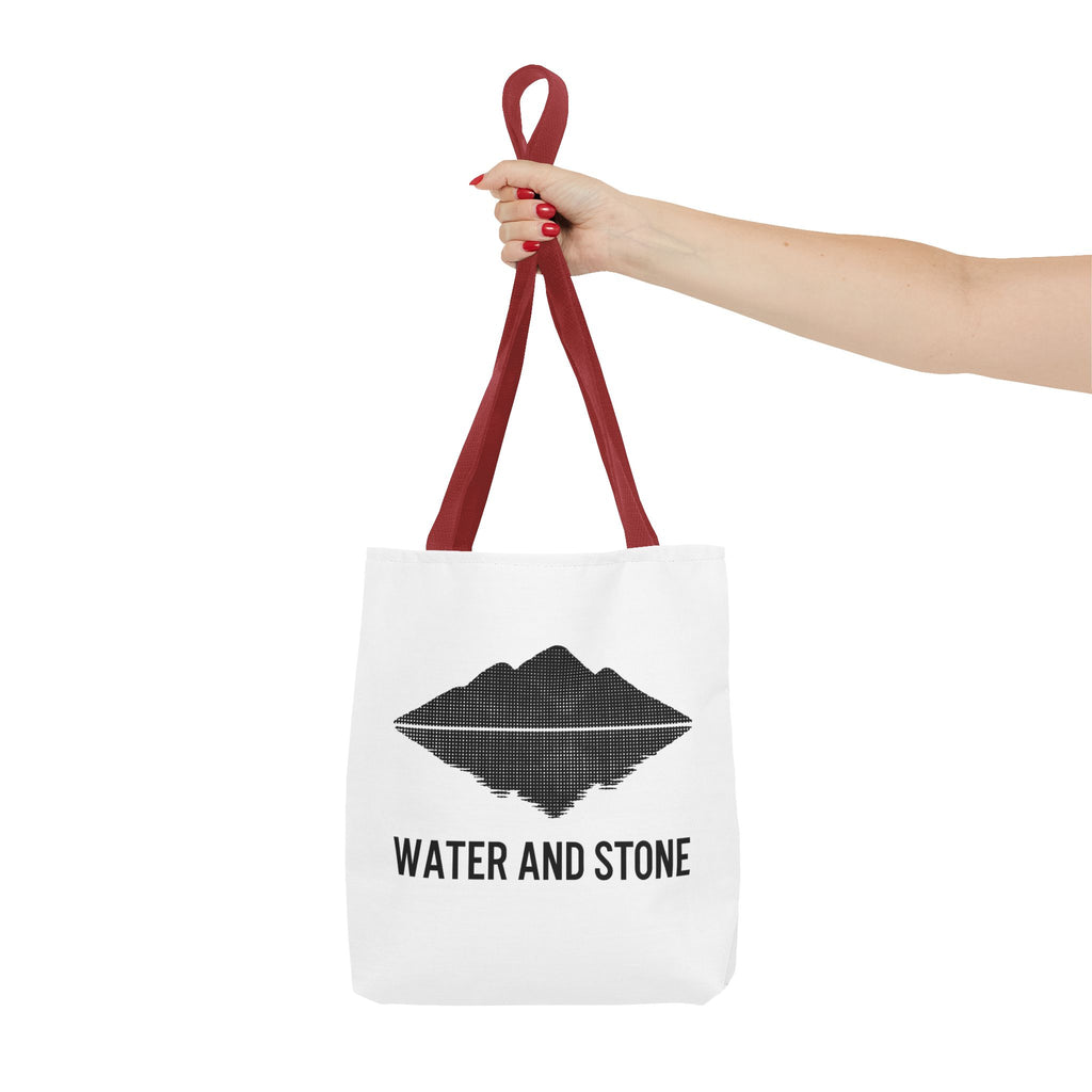Modern Water and Stone Tote Bag | Eco-Friendly Shopping, Beach, Gym, Travel, Everyday Use