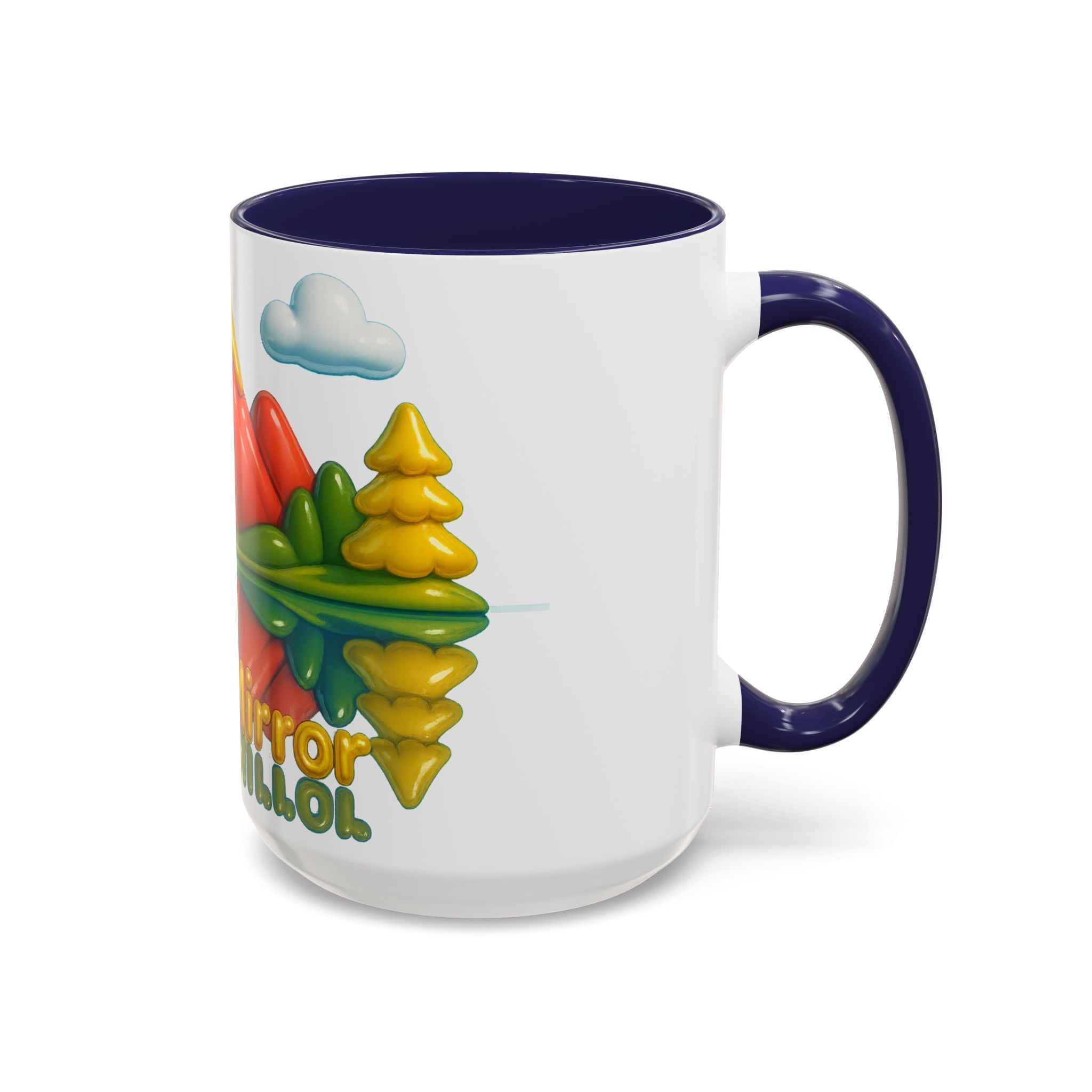 Vibrant Mountain Coffee Mug, Nature Lover Gift, Inspirational Mug, Office Decor, Eco-Friendly Tea Cup