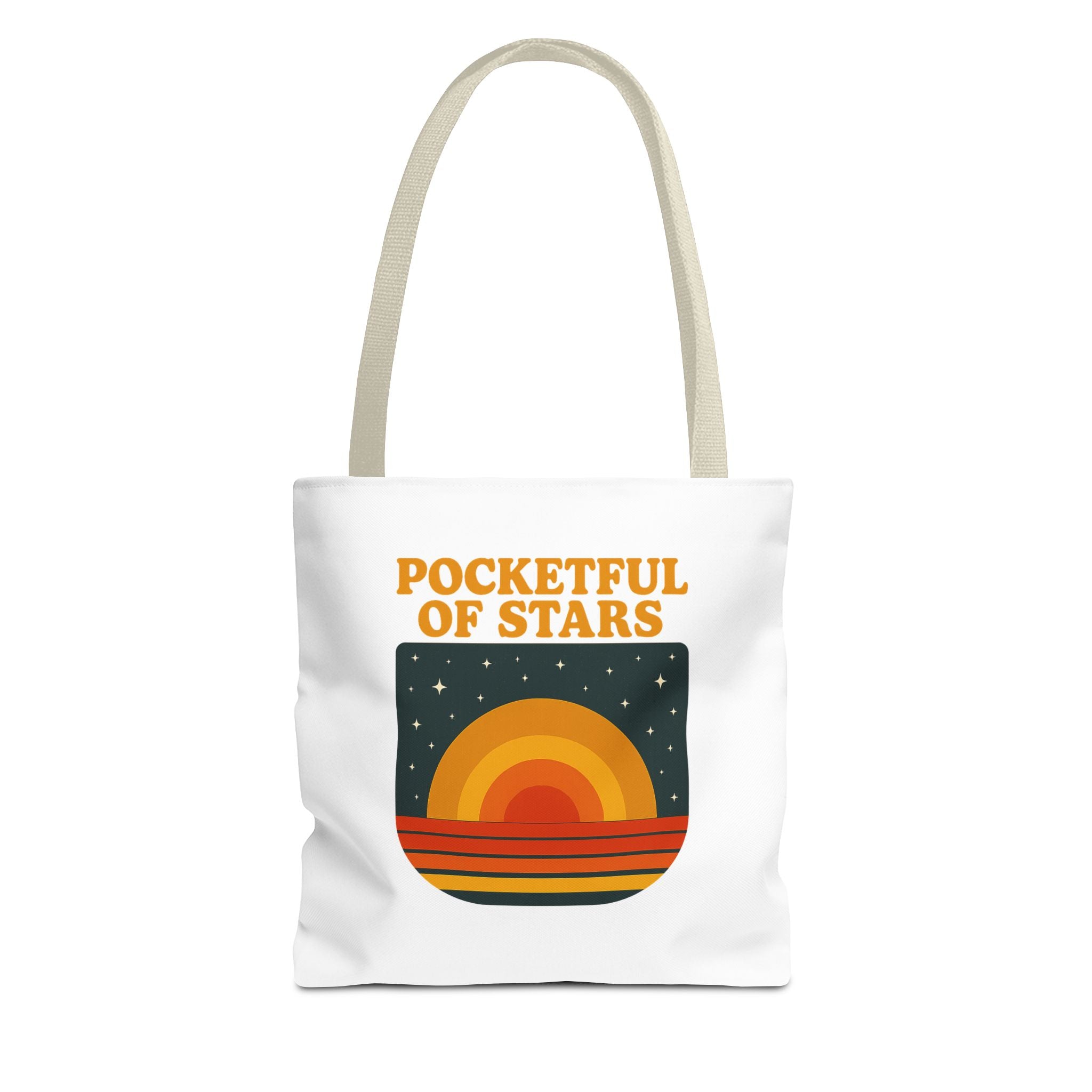 Retro Inspired Tote Bag - Pocketful of Stars, Eco-Friendly Bag, Beach Tote, Gift for Her, Boho Chic Accessory