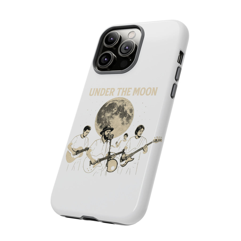 Moonlit Music Phone Case, Stellar Band Phone Cover, Celestial Gift for Music Lovers, Under the Moon Design, Festival Accessories