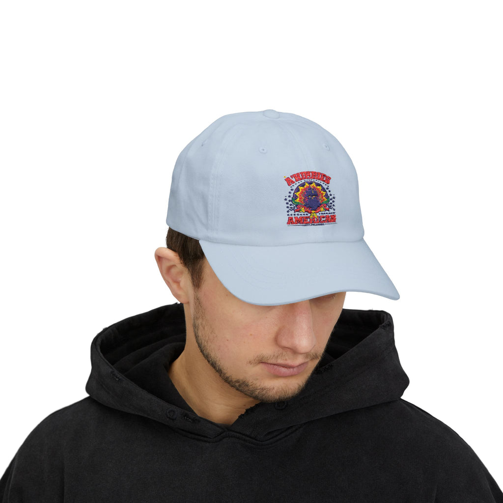 Classic Dad Cap with Colorful American Design, Casual Baseball Hat for Everyday Wear, Father's Day Gift, Independence Day Accessories, [...]