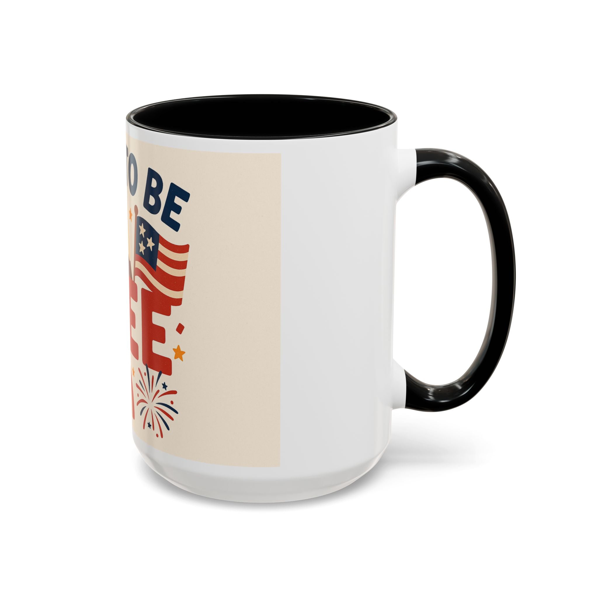 Born to be Free Accent Coffee Mug - Patriotic American Theme, Ideal Gift for Fourth of July, Memorial Day, Home or Office Decor, Fun [...]