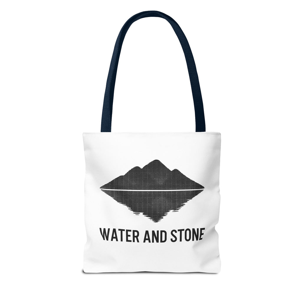 Modern Water and Stone Tote Bag | Eco-Friendly Shopping, Beach, Gym, Travel, Everyday Use