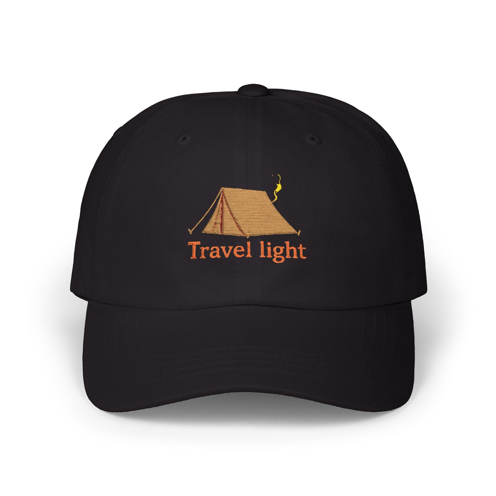 Travel Light Classic Dad Cap | Outdoor Adventure Baseball Hat | Gift for Campers | Summer Caps | Hiking Hats | Casual Sun Hat