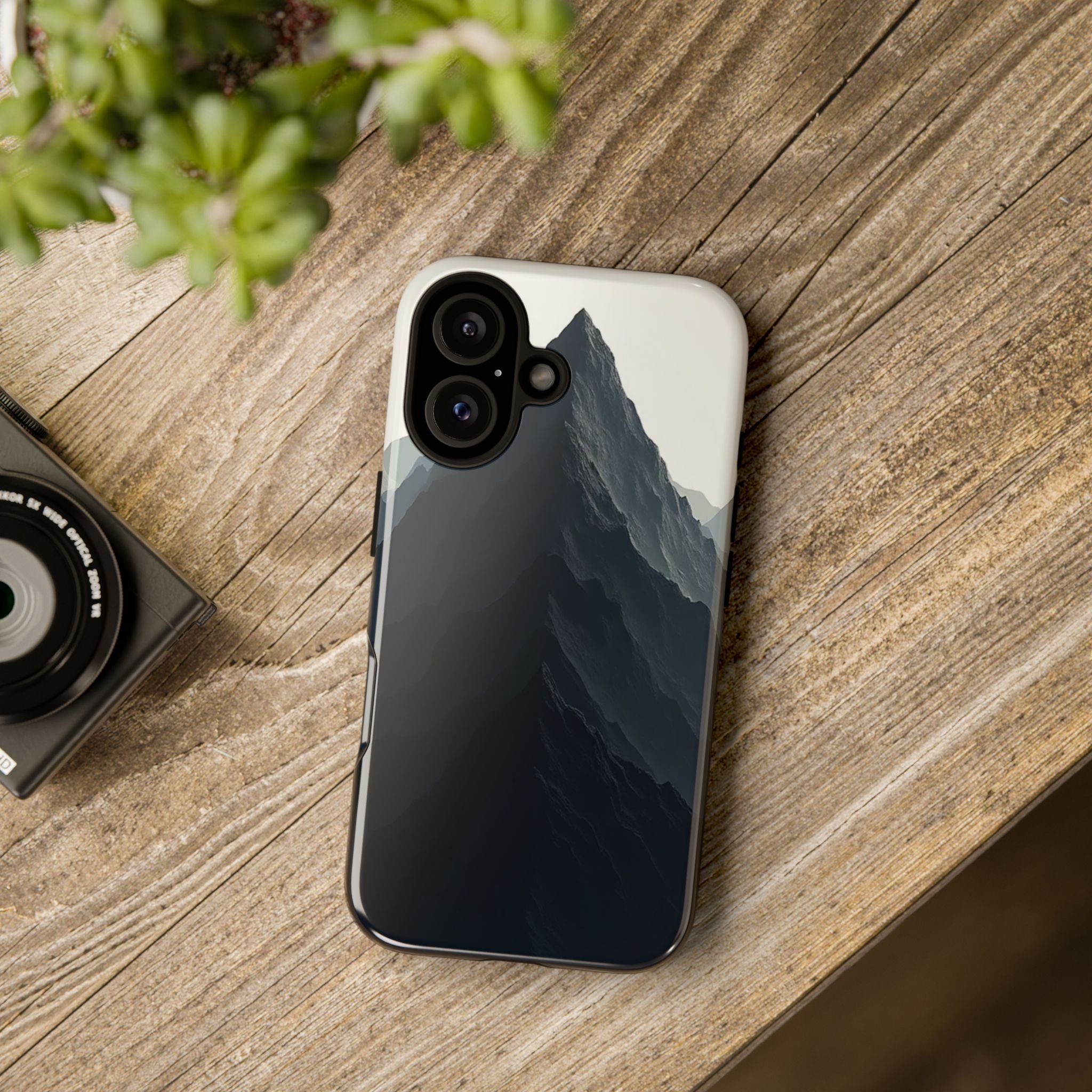 Stylish Phone Case with Mountain Design, Tough Cases, Durable Phone Cover, Nature Lover Gift, Outdoor Adventure Accessory