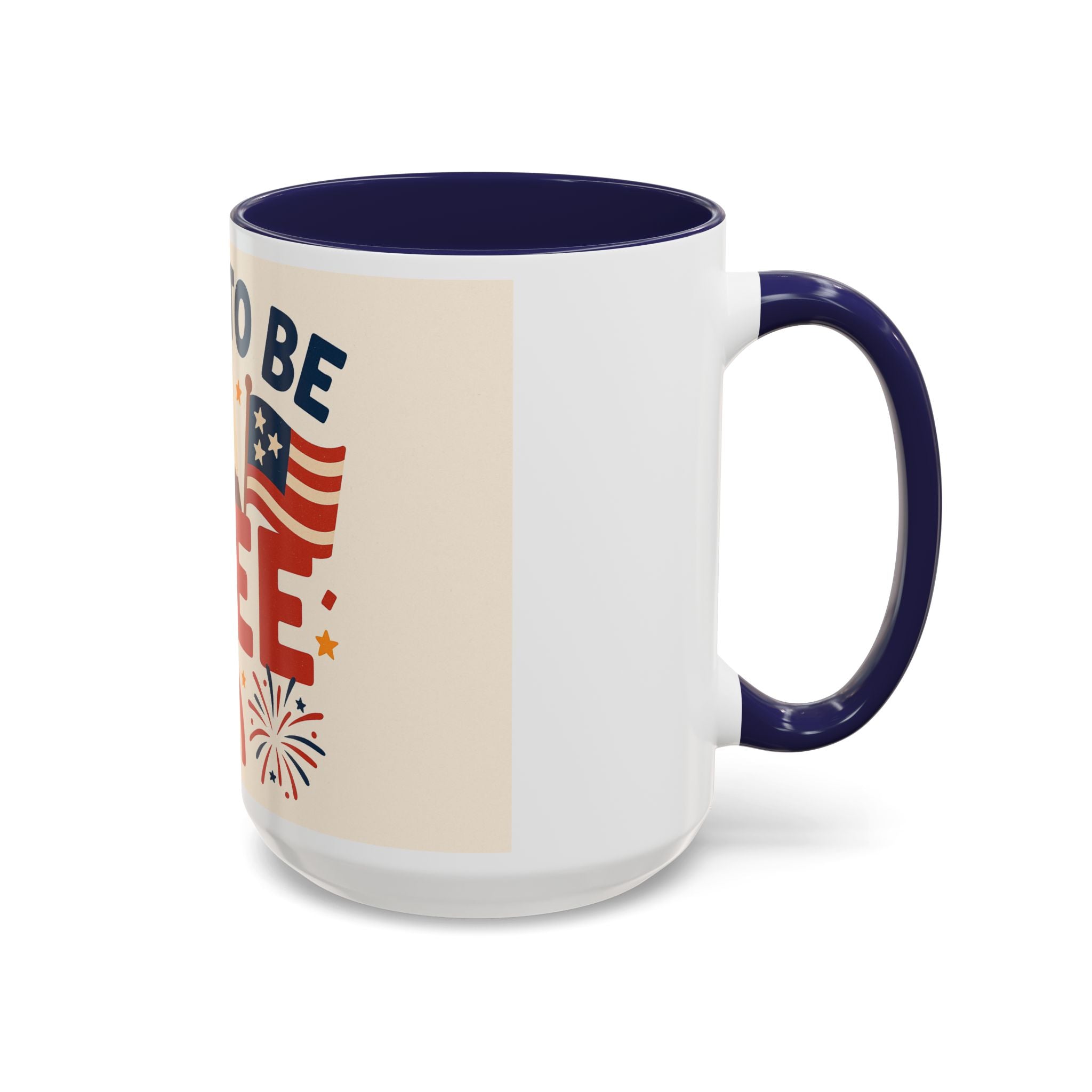 Born to be Free Accent Coffee Mug - Patriotic American Theme, Ideal Gift for Fourth of July, Memorial Day, Home or Office Decor, Fun [...]