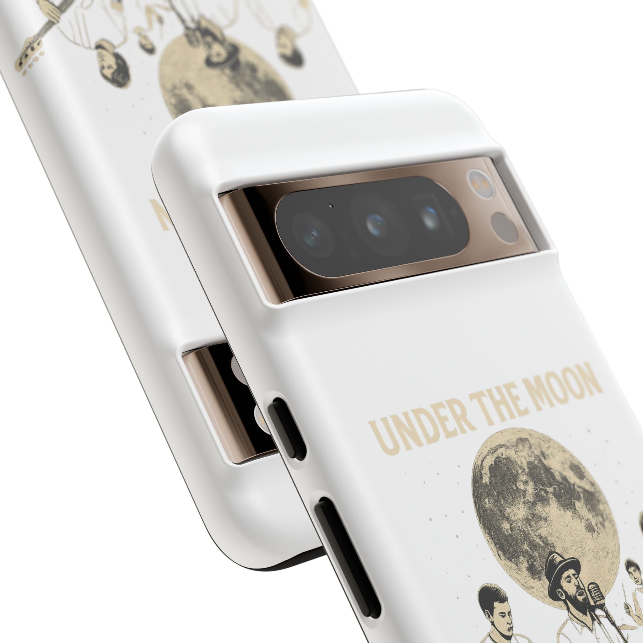 Moonlit Music Phone Case, Stellar Band Phone Cover, Celestial Gift for Music Lovers, Under the Moon Design, Festival Accessories