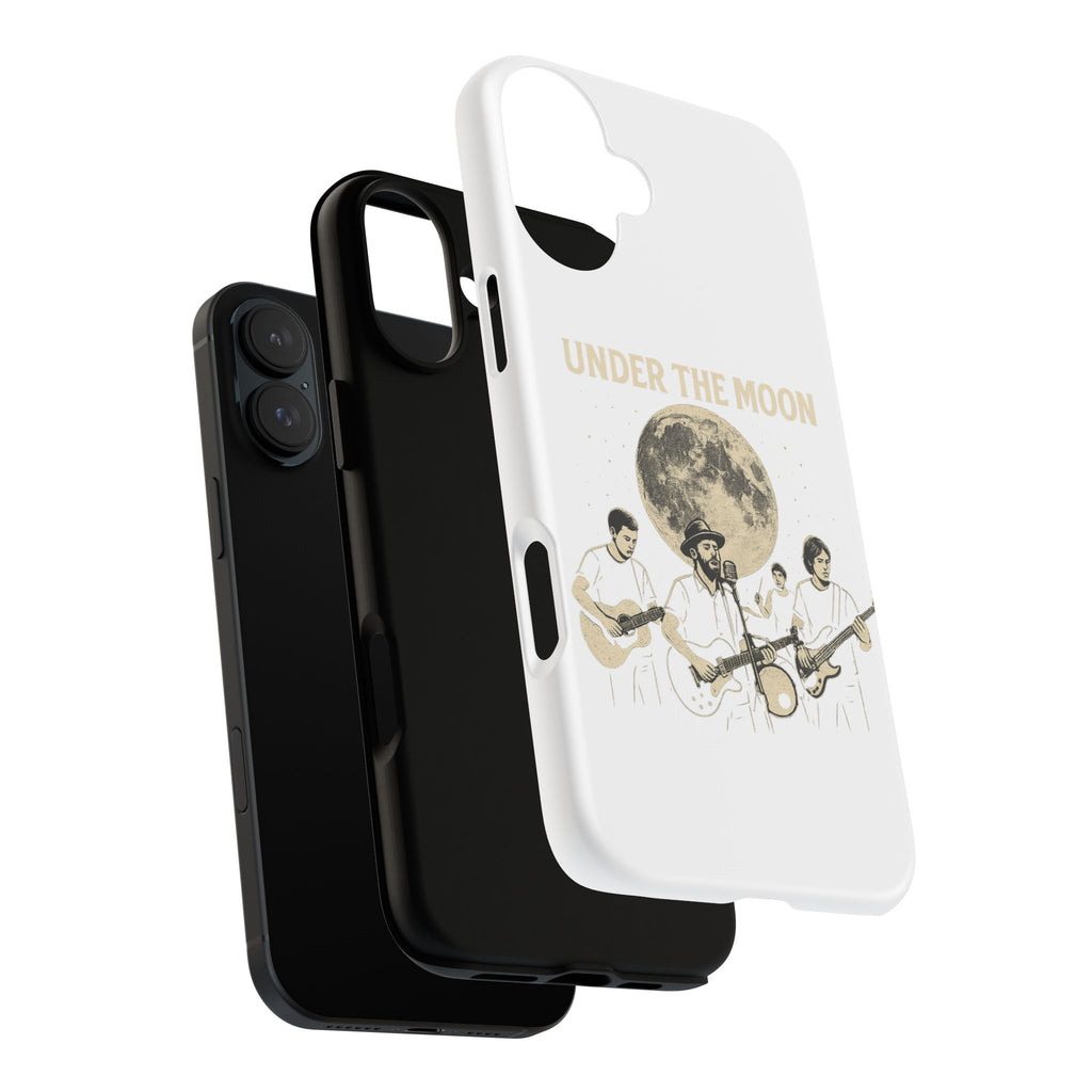 Moonlit Music Phone Case, Stellar Band Phone Cover, Celestial Gift for Music Lovers, Under the Moon Design, Festival Accessories
