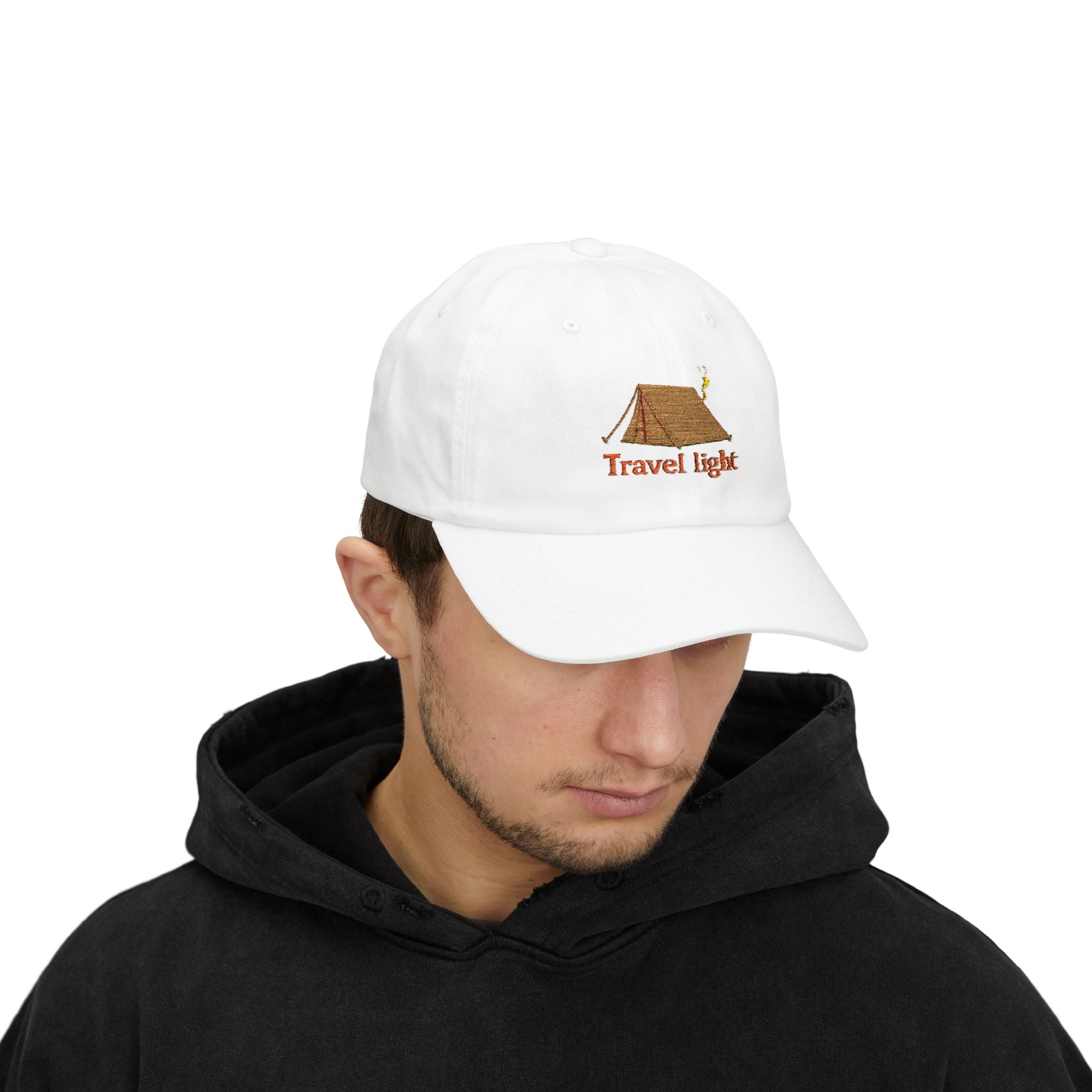 Travel Light Classic Dad Cap | Outdoor Adventure Baseball Hat | Gift for Campers | Summer Caps | Hiking Hats | Casual Sun Hat