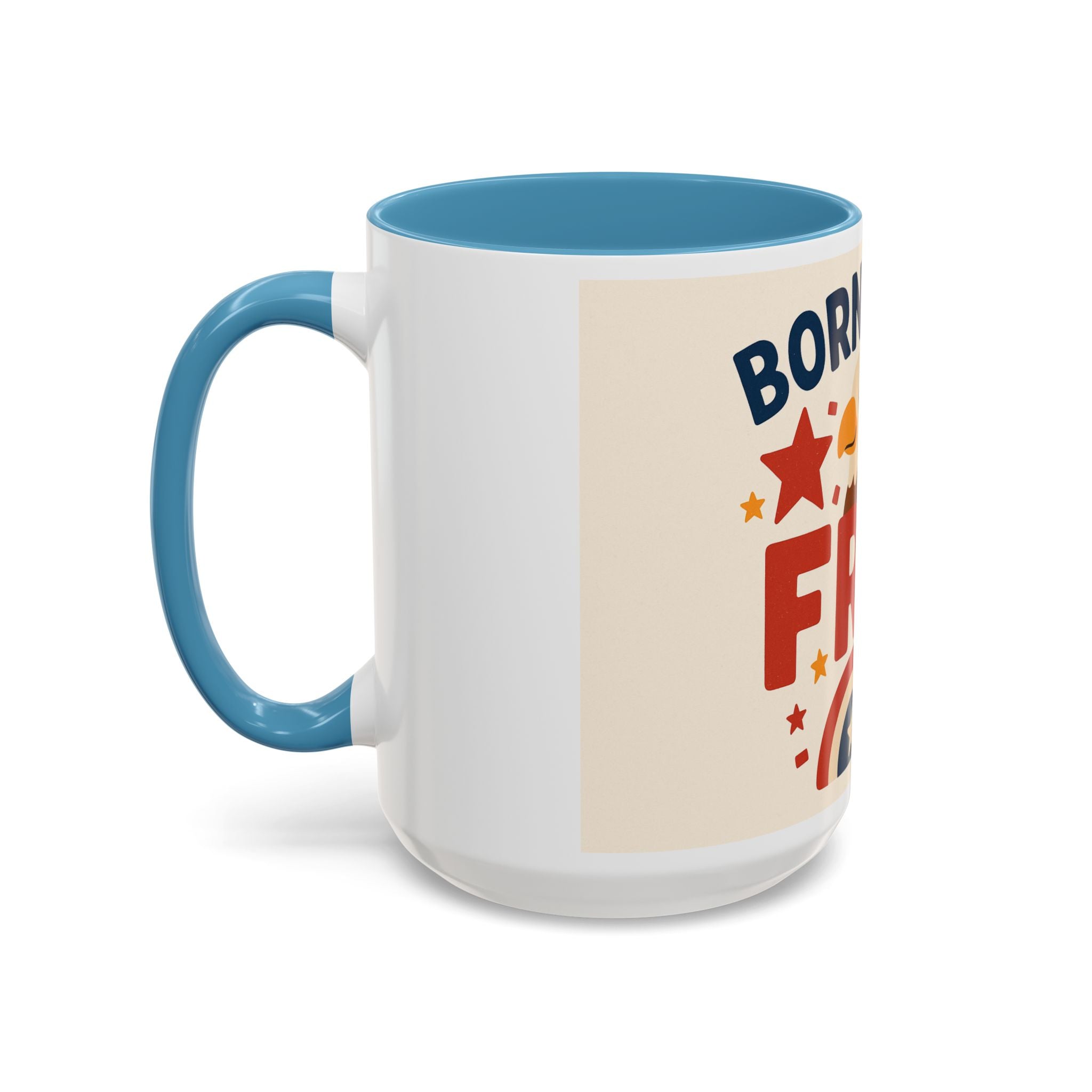 Born to be Free Accent Coffee Mug - Patriotic American Theme, Ideal Gift for Fourth of July, Memorial Day, Home or Office Decor, Fun [...]