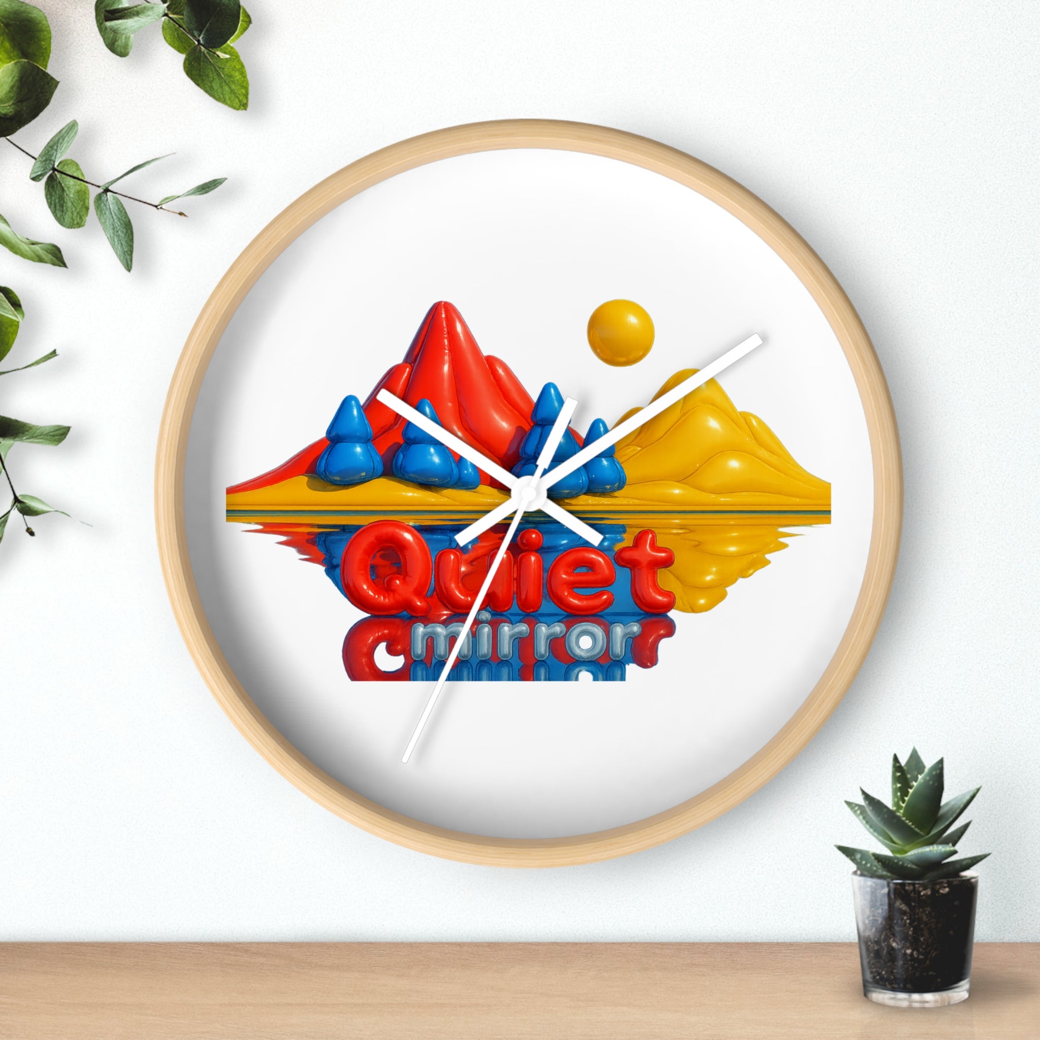 Colorful Quiet Mirror Wall Clock - Modern Home Decor, Unique Timepiece, Gift for Art Lovers, Bedroom or Living Room Design