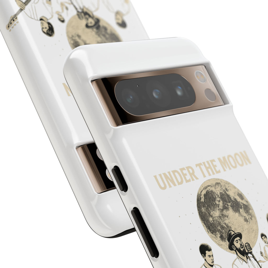 Moonlit Music Phone Case, Stellar Band Phone Cover, Celestial Gift for Music Lovers, Under the Moon Design, Festival Accessories