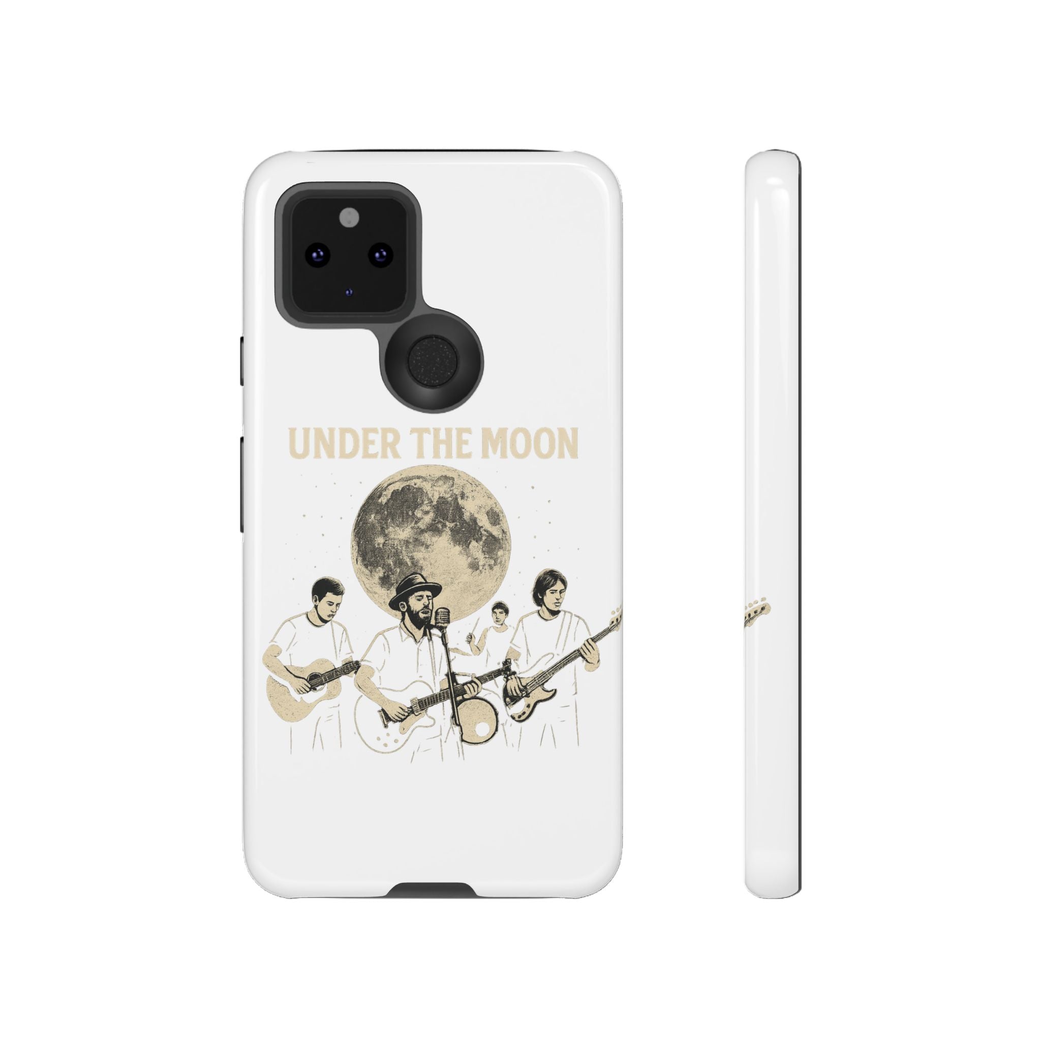 Moonlit Music Phone Case, Stellar Band Phone Cover, Celestial Gift for Music Lovers, Under the Moon Design, Festival Accessories