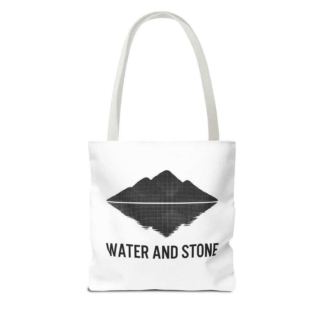 Modern Water and Stone Tote Bag | Eco-Friendly Shopping, Beach, Gym, Travel, Everyday Use