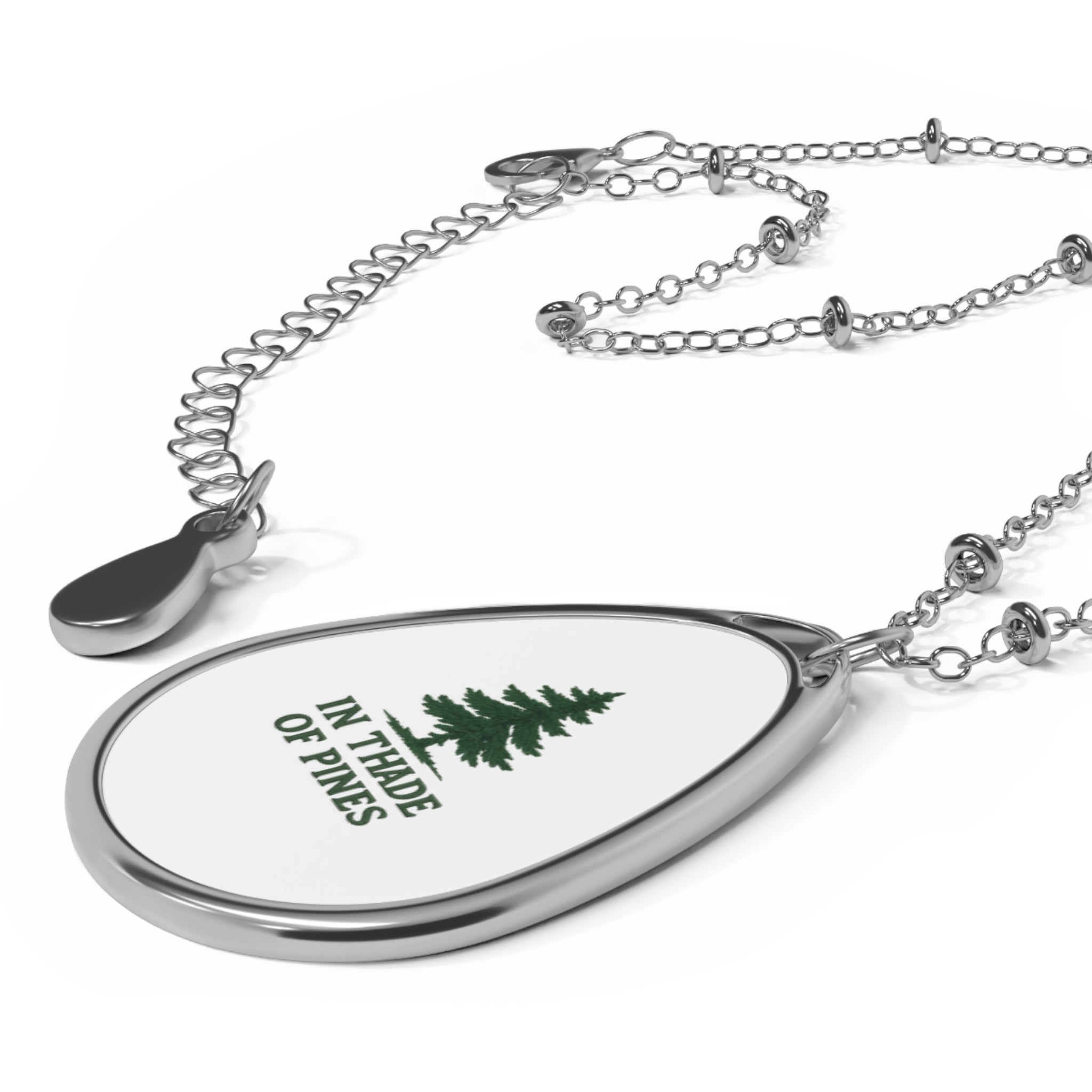Nature-Inspired Oval Necklace, Tree Jewelry, Gift for Nature Lovers, Minimalist Pendant, Boho Chic Accessories