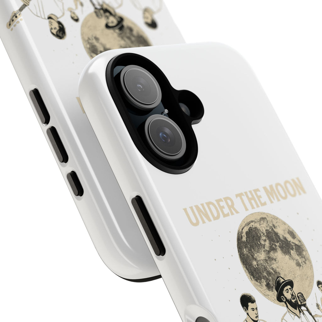 Moonlit Music Phone Case, Stellar Band Phone Cover, Celestial Gift for Music Lovers, Under the Moon Design, Festival Accessories
