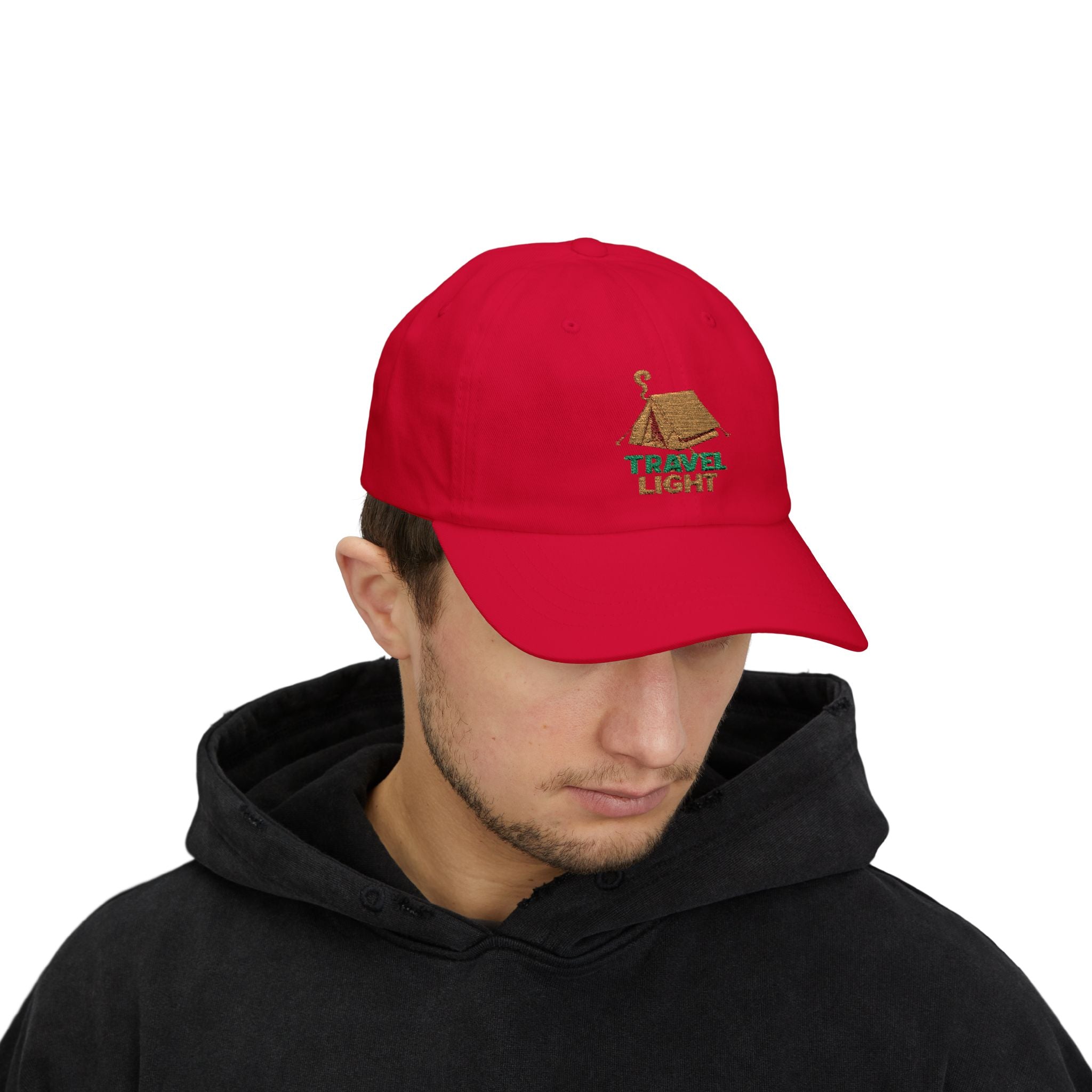 Travel Light Dad Cap | Casual Fashion Hat, Summer Accessory, Gift for Travelers, Outdoor Gear, Vacation Essential