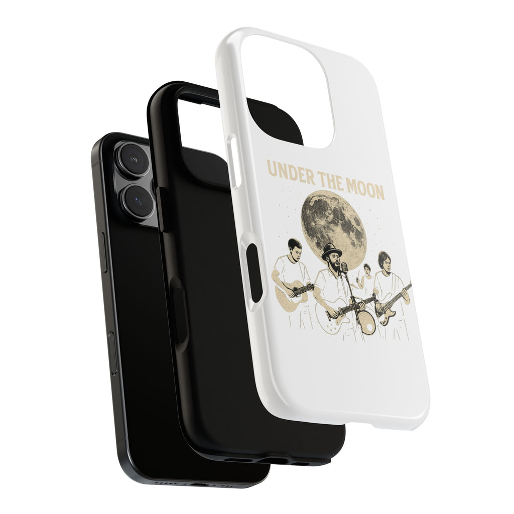 Moonlit Music Phone Case, Stellar Band Phone Cover, Celestial Gift for Music Lovers, Under the Moon Design, Festival Accessories