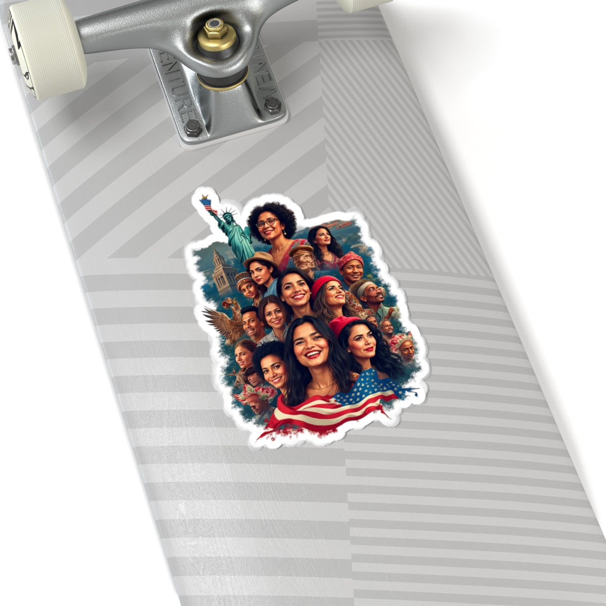 Empowering Cultural Diversity Kiss-Cut Stickers | Celebratory Wall Art, Laptop Decals, Gift for Social Justice Enthusiasts, Holiday Decor