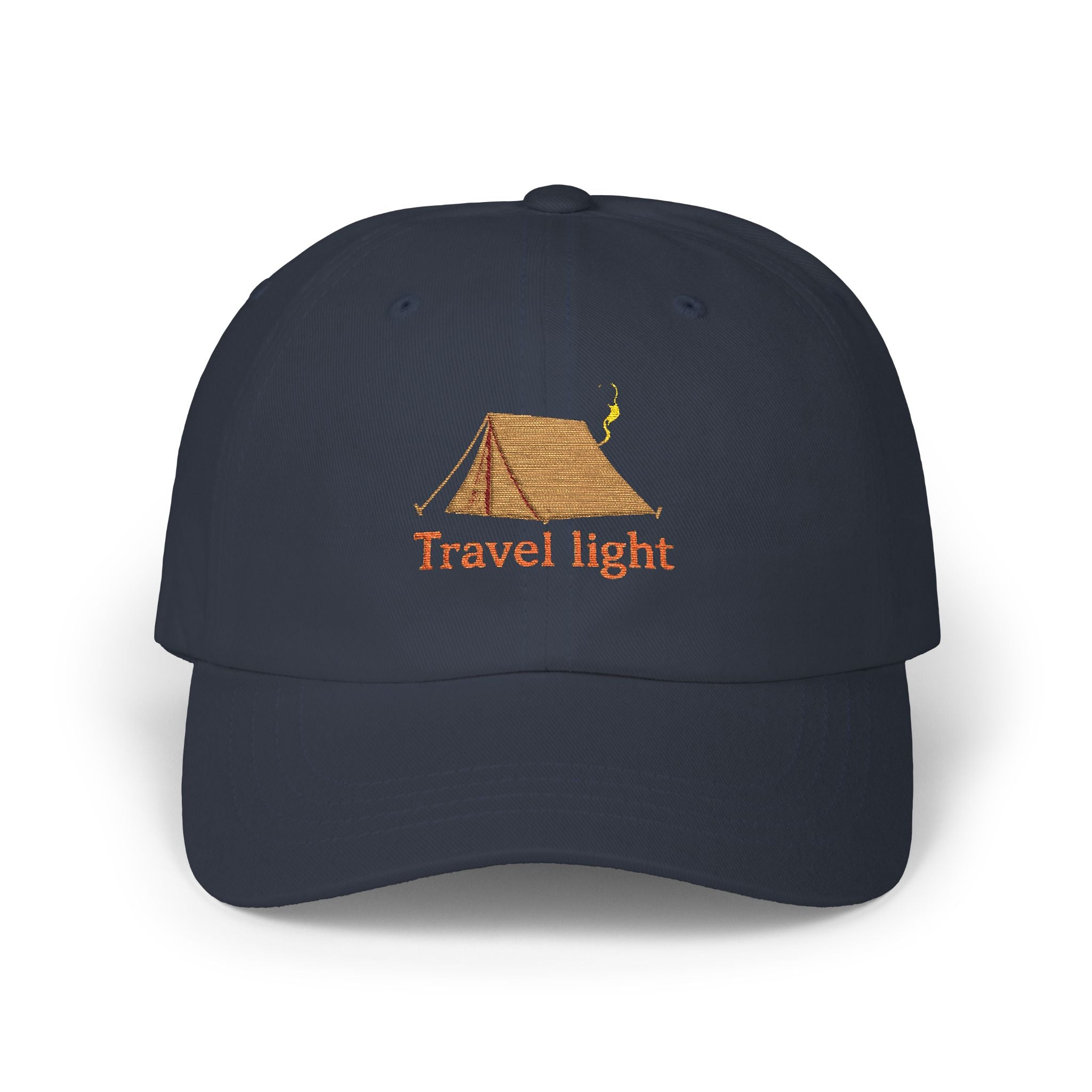 Travel Light Classic Dad Cap | Outdoor Adventure Baseball Hat | Gift for Campers | Summer Caps | Hiking Hats | Casual Sun Hat