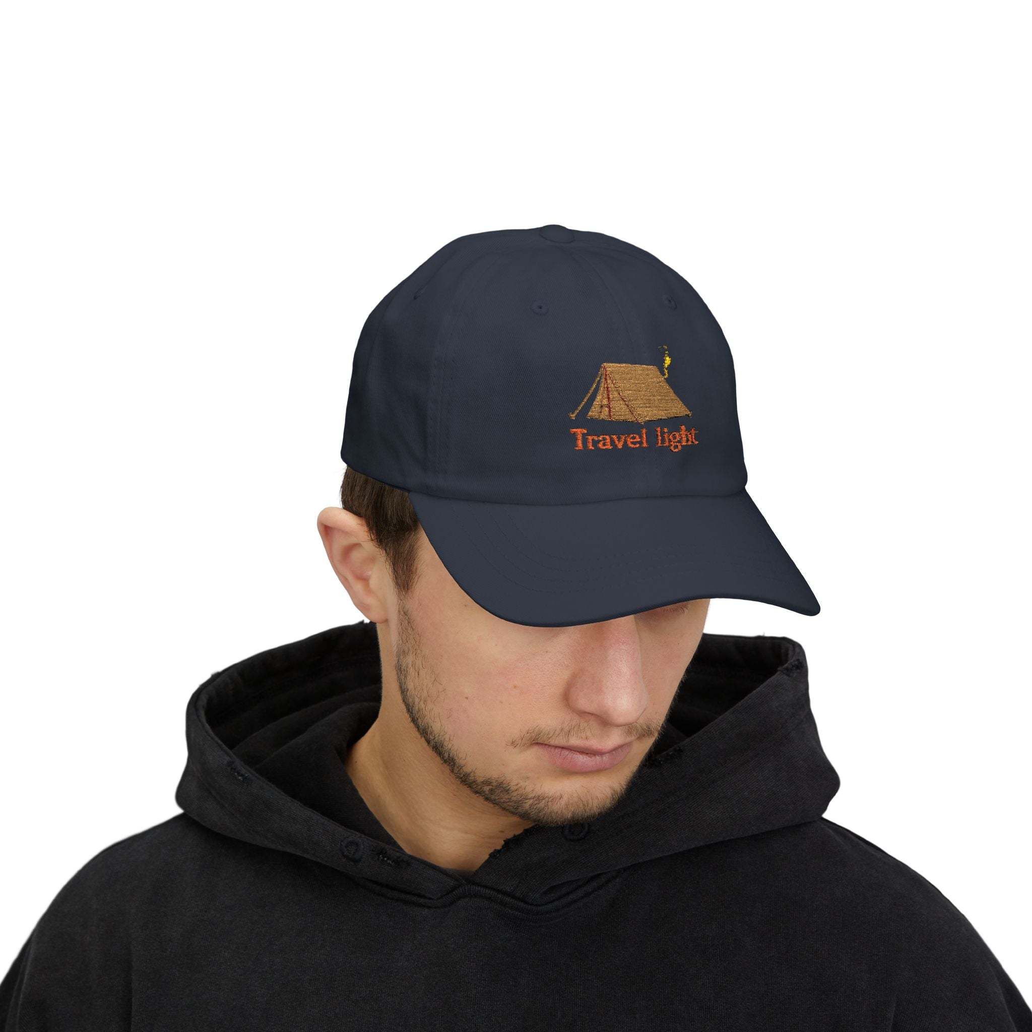 Travel Light Classic Dad Cap | Outdoor Adventure Baseball Hat | Gift for Campers | Summer Caps | Hiking Hats | Casual Sun Hat