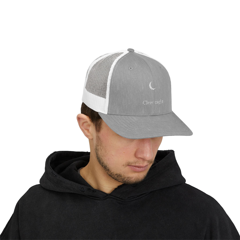 Clear Night Snapback Trucker Cap, Custom Cap, Casual Hat, Outdoor Gear, Festival Accessory, Night Sky Fashion