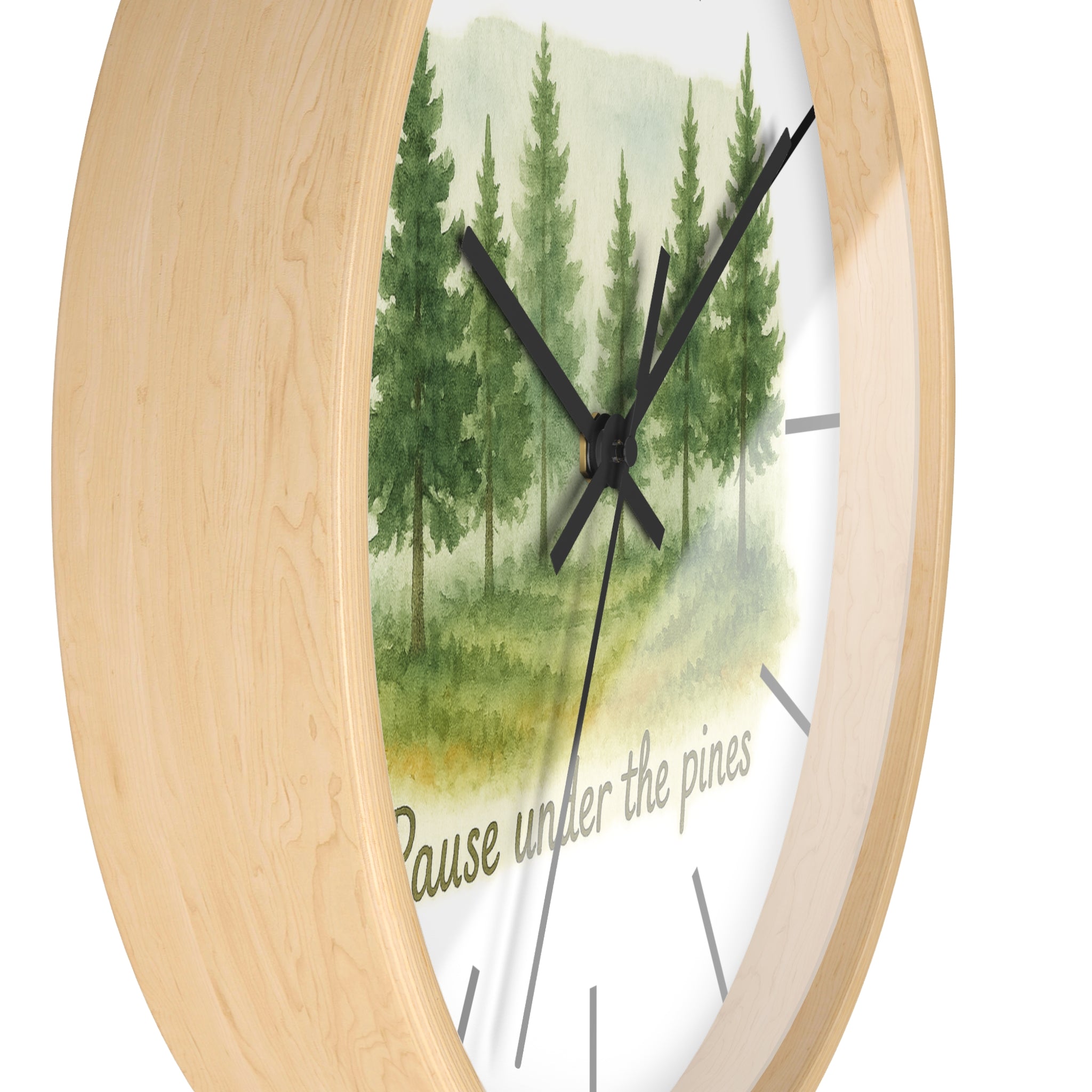 Nature-Inspired Wall Clock with Forest Design | 'Pause Under the Pines' | Perfect for Home Decor, Gift for Nature Lovers, Cozy Living [...]