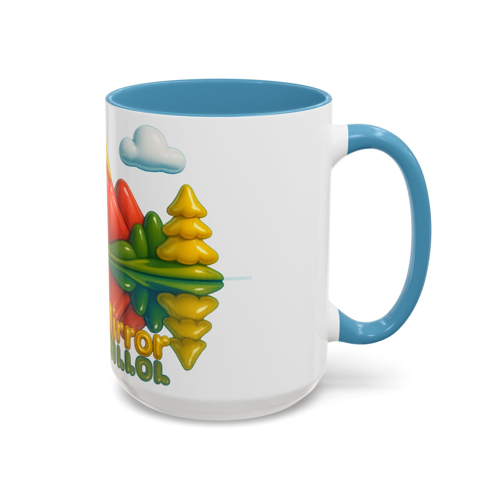 Vibrant Mountain Coffee Mug, Nature Lover Gift, Inspirational Mug, Office Decor, Eco-Friendly Tea Cup