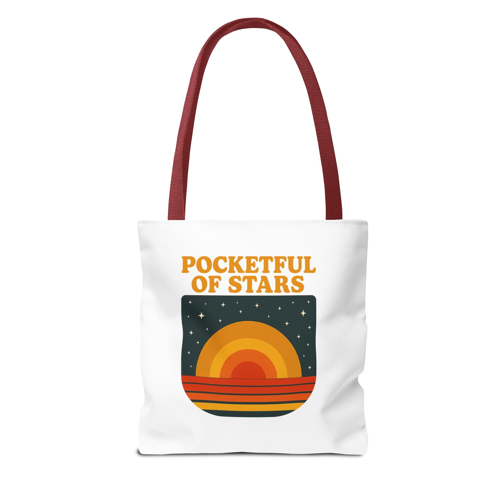 Retro Inspired Tote Bag - Pocketful of Stars, Eco-Friendly Bag, Beach Tote, Gift for Her, Boho Chic Accessory