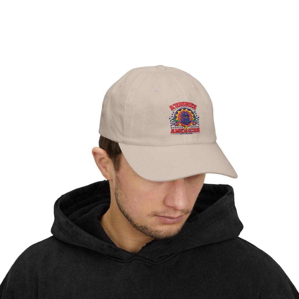 Classic Dad Cap with Colorful American Design, Casual Baseball Hat for Everyday Wear, Father's Day Gift, Independence Day Accessories, [...]