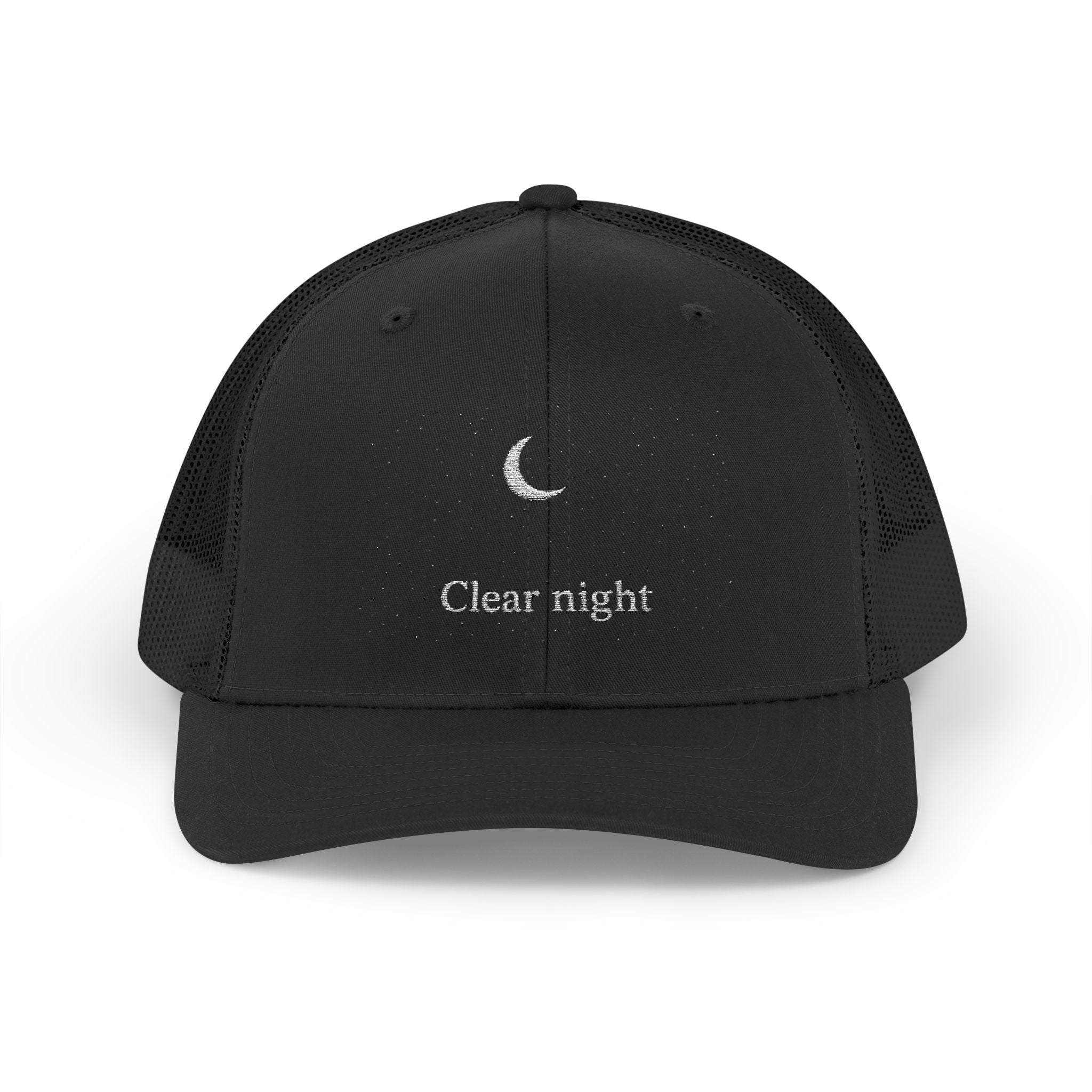 Clear Night Snapback Trucker Cap, Custom Cap, Casual Hat, Outdoor Gear, Festival Accessory, Night Sky Fashion