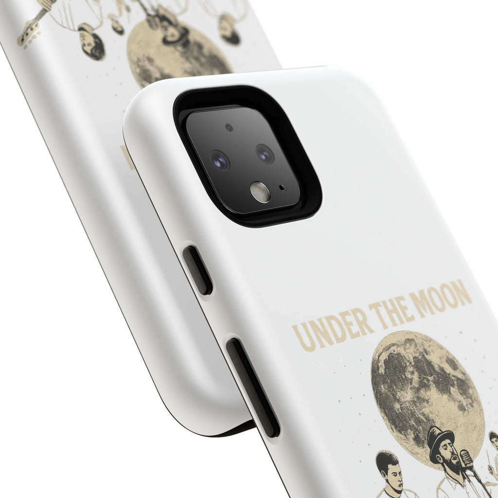 Moonlit Music Phone Case, Stellar Band Phone Cover, Celestial Gift for Music Lovers, Under the Moon Design, Festival Accessories