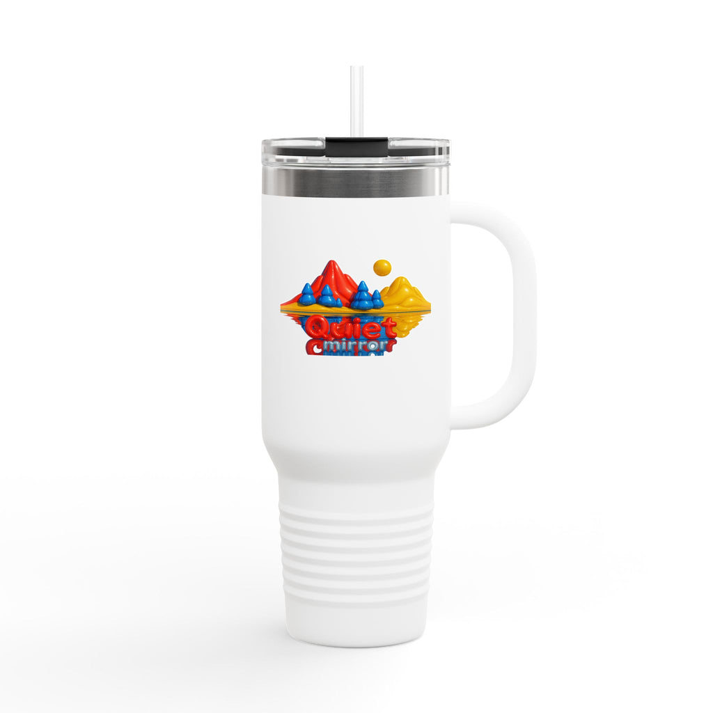 Vibrant Insulated Travel Mug, Fun Outdoor Drinks, Summer Coffee Mug, Perfect Birthday Gift, Colorful Adventure Mug