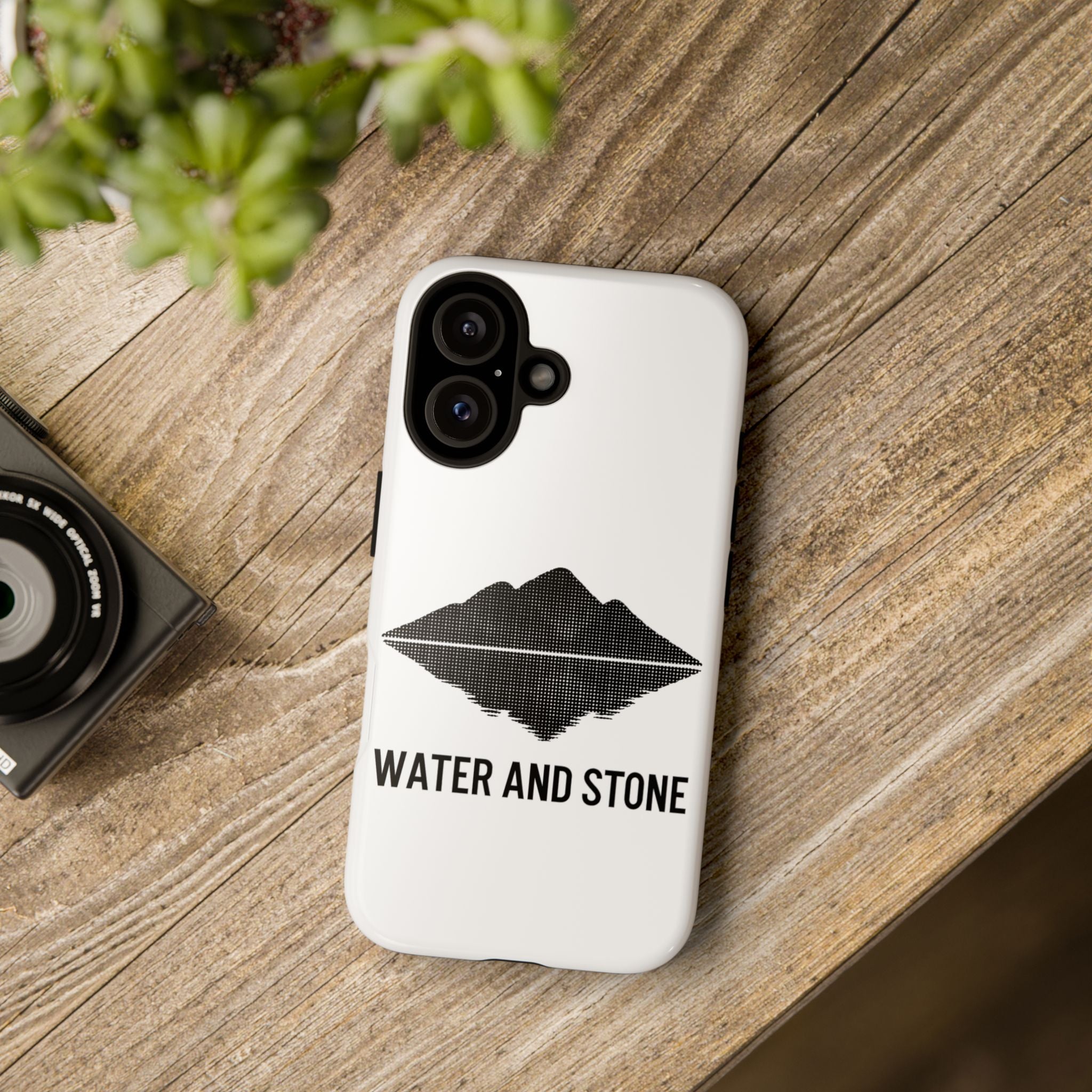 Water and Stone Phone Case | Tough Cases, Nature Lover Gift, Mountain Design, Eco-friendly Accessories, Unique Phone Cover