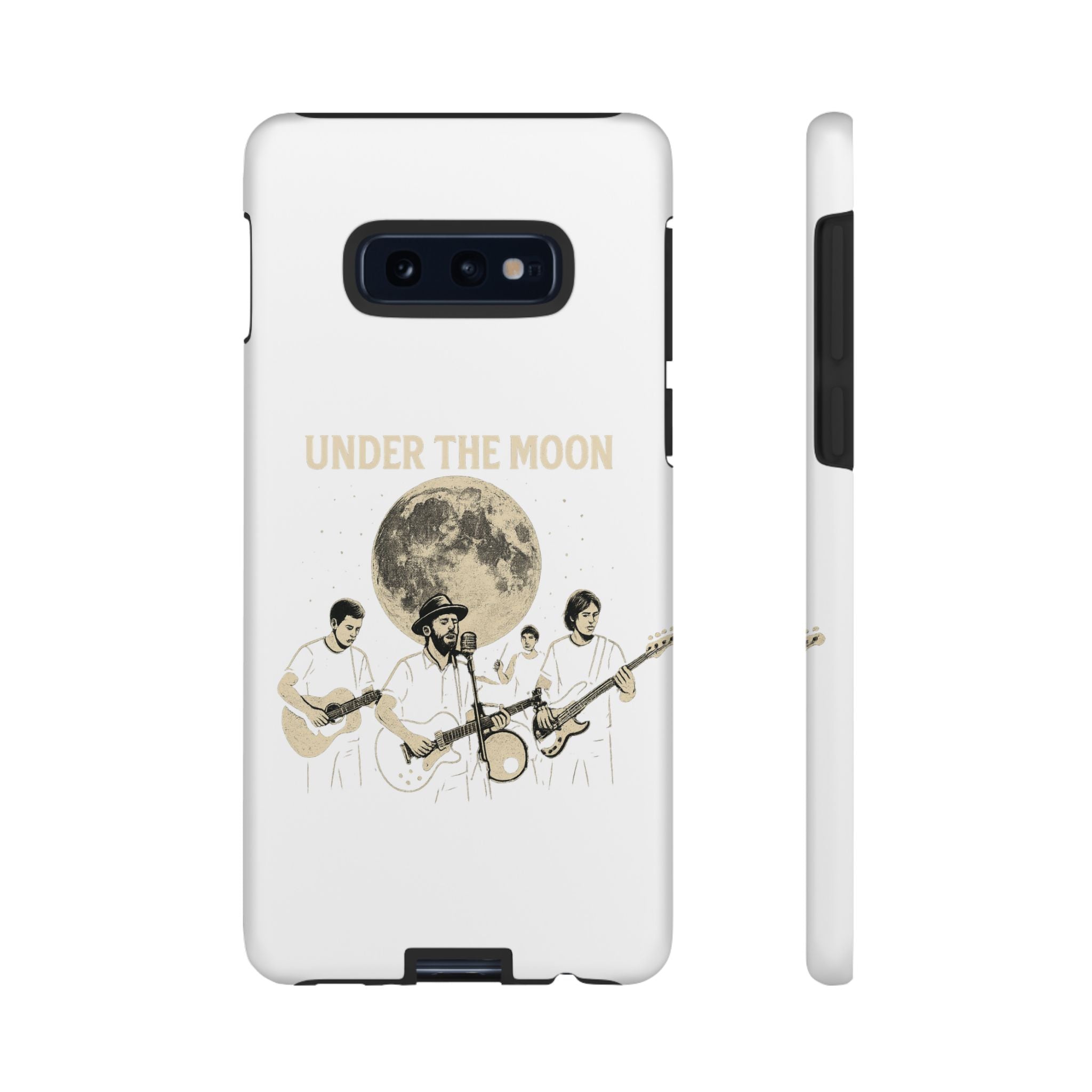 Moonlit Music Phone Case, Stellar Band Phone Cover, Celestial Gift for Music Lovers, Under the Moon Design, Festival Accessories