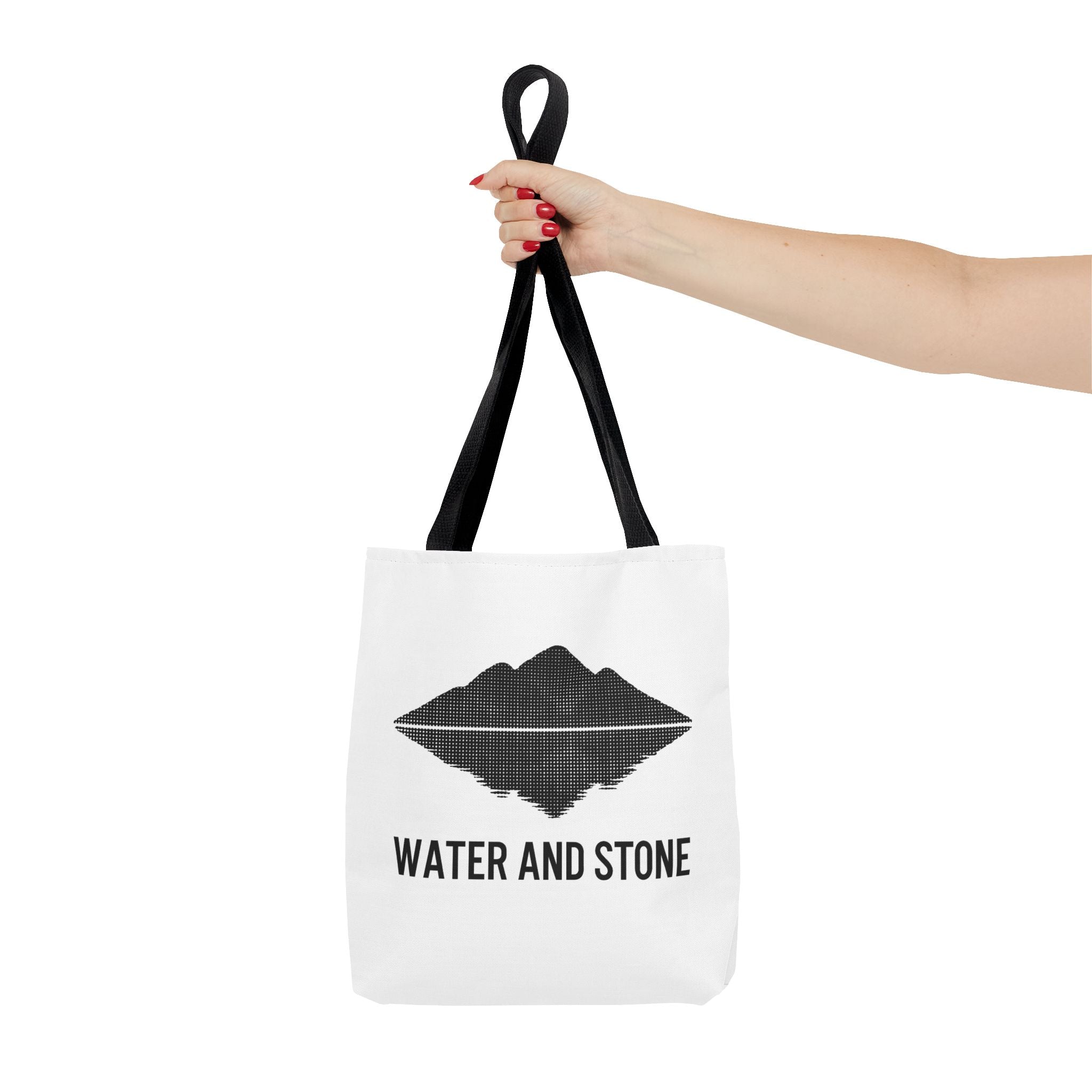 Modern Water and Stone Tote Bag | Eco-Friendly Shopping, Beach, Gym, Travel, Everyday Use