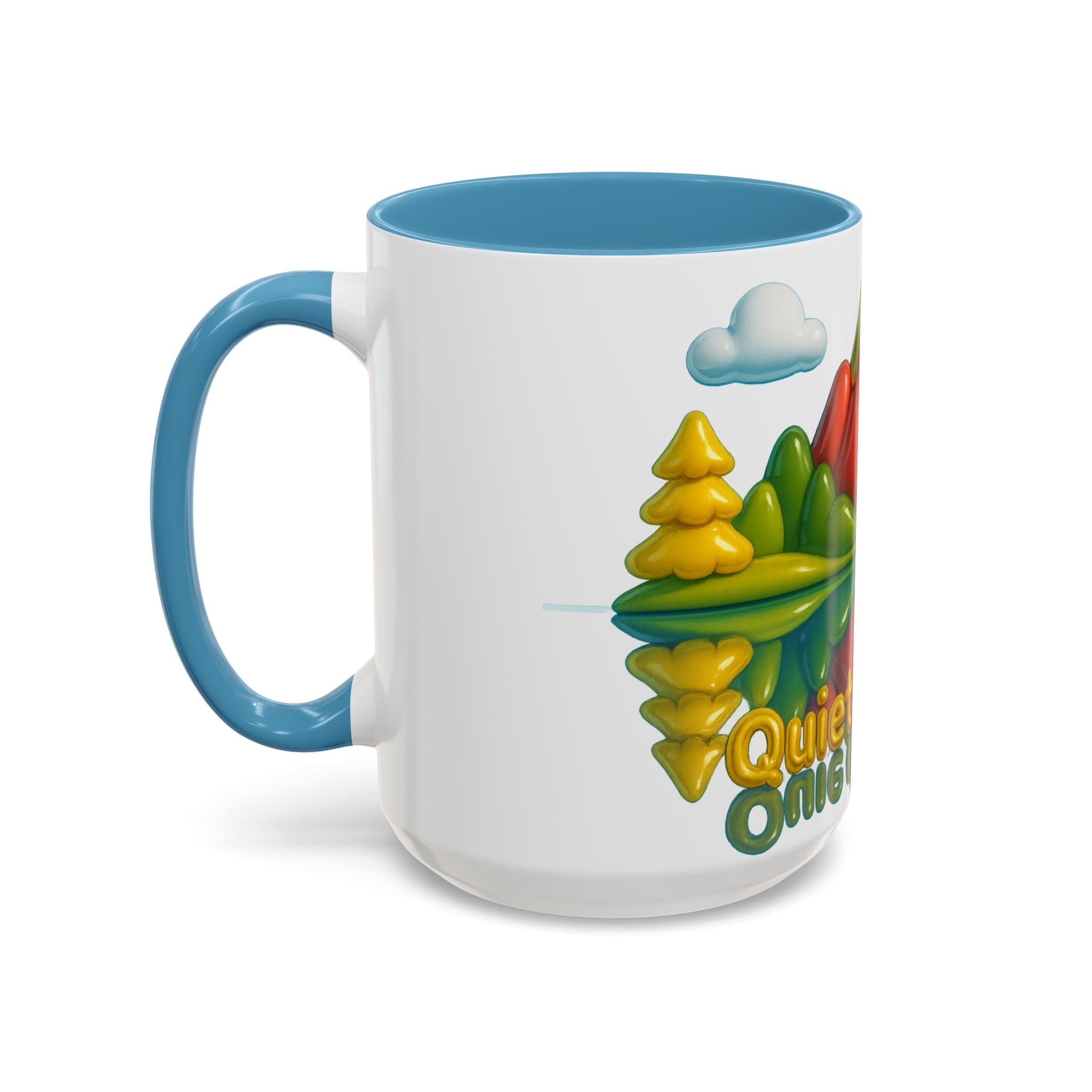 Vibrant Mountain Coffee Mug, Nature Lover Gift, Inspirational Mug, Office Decor, Eco-Friendly Tea Cup