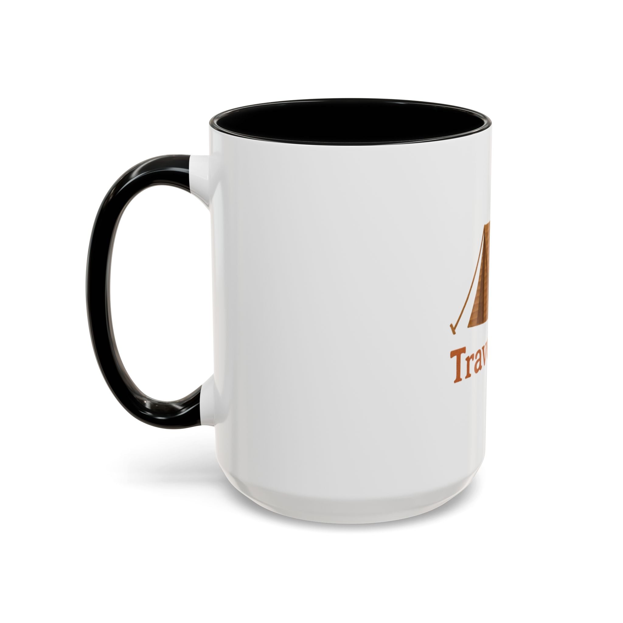 Travel Light Camping Coffee Mug, Adventure Mug, Outdoor Lover Gift, Camper's Accessory, Motivational Coffee Cup, Road Trip Essential