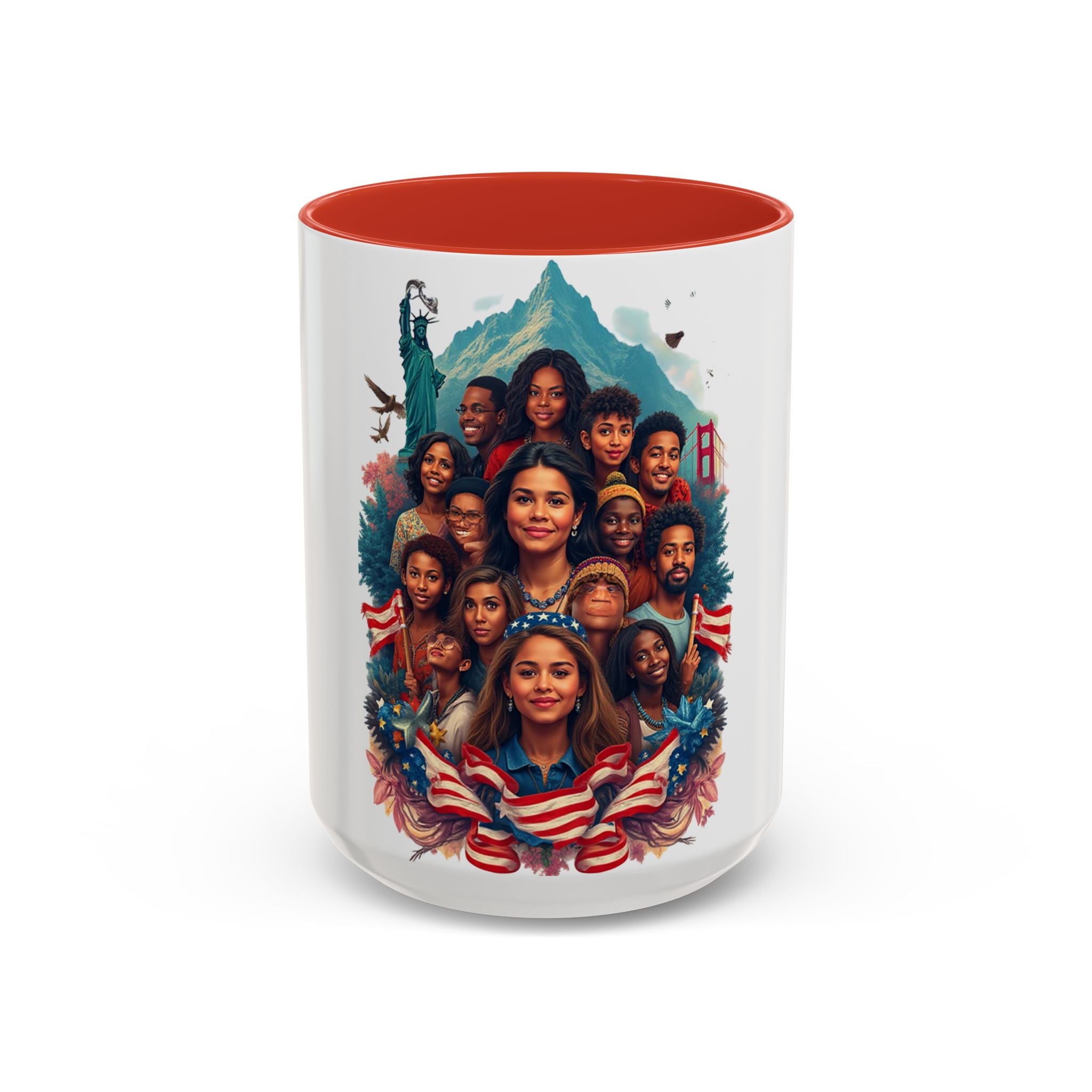 Vibrant Family Heritage Coffee Mug, Personalized Gift, Unique Ceramic Cup, Ideal for Celebrations, Home Decor, Coffee Lover