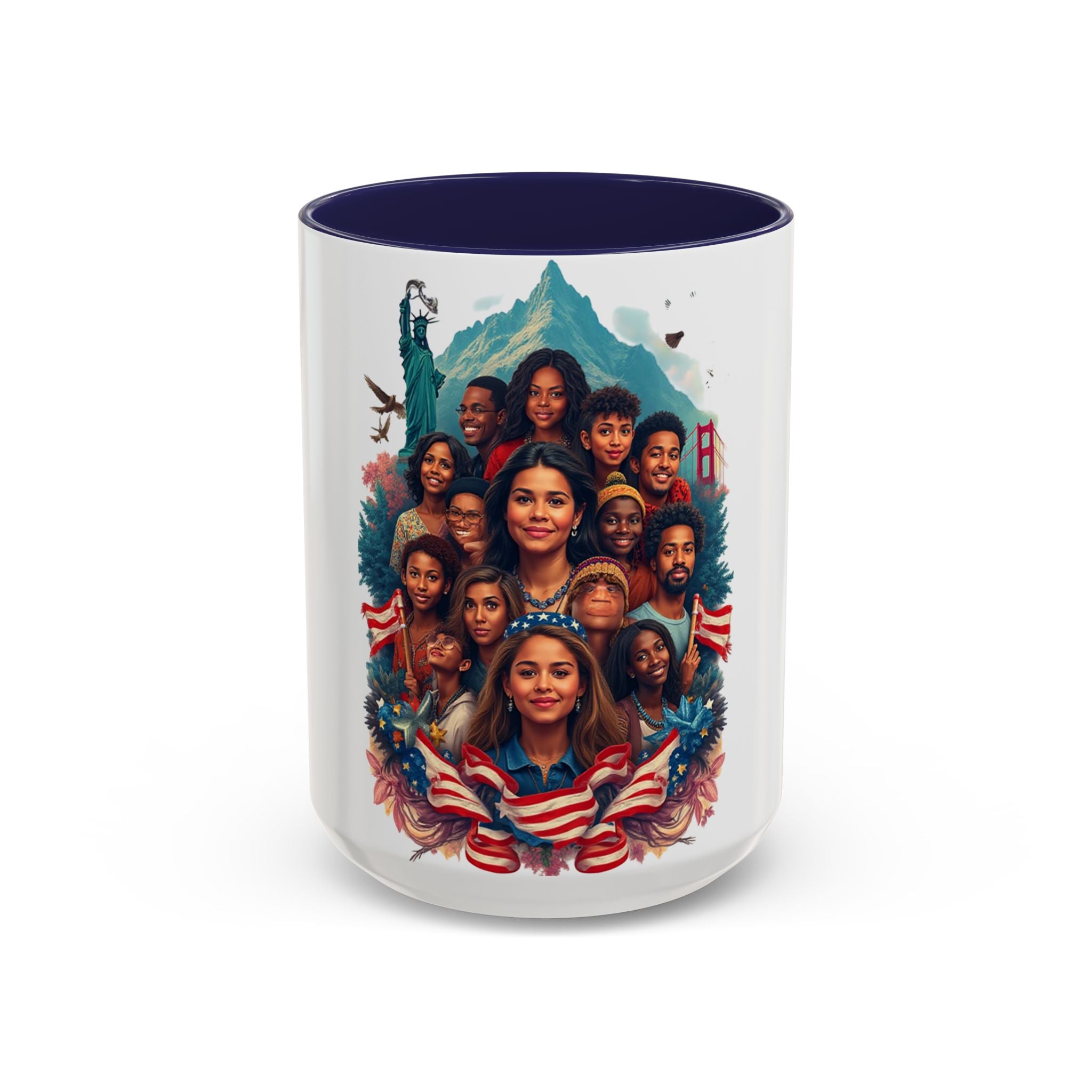 Vibrant Family Heritage Coffee Mug, Personalized Gift, Unique Ceramic Cup, Ideal for Celebrations, Home Decor, Coffee Lover