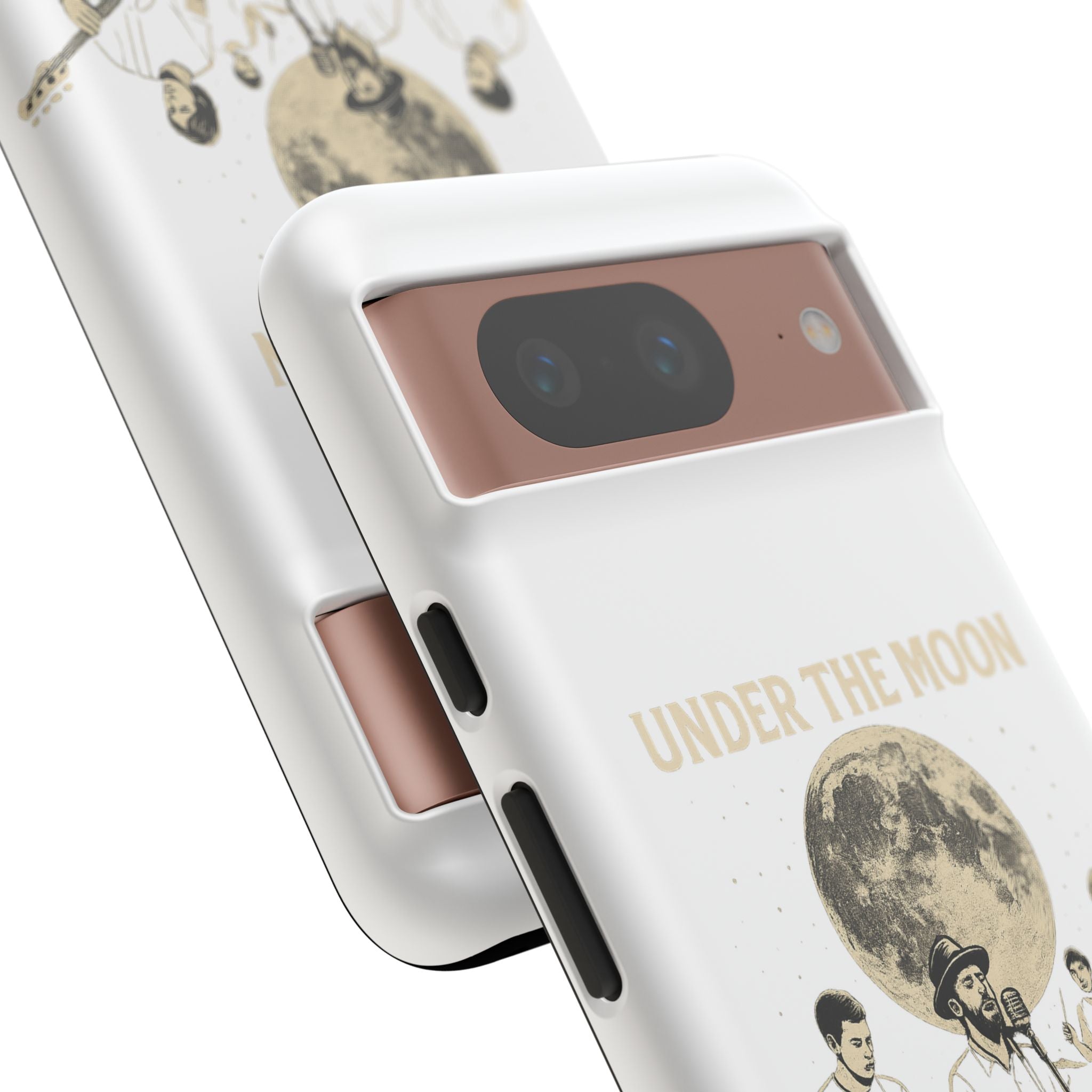 Moonlit Music Phone Case, Stellar Band Phone Cover, Celestial Gift for Music Lovers, Under the Moon Design, Festival Accessories